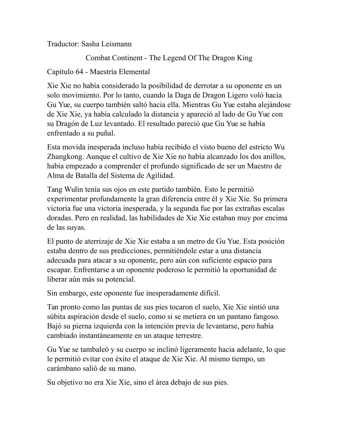 Combat Continent 3 Legend of the Dragón King (2014) - Capítulo 64 - Página 1 - LectorTMOo