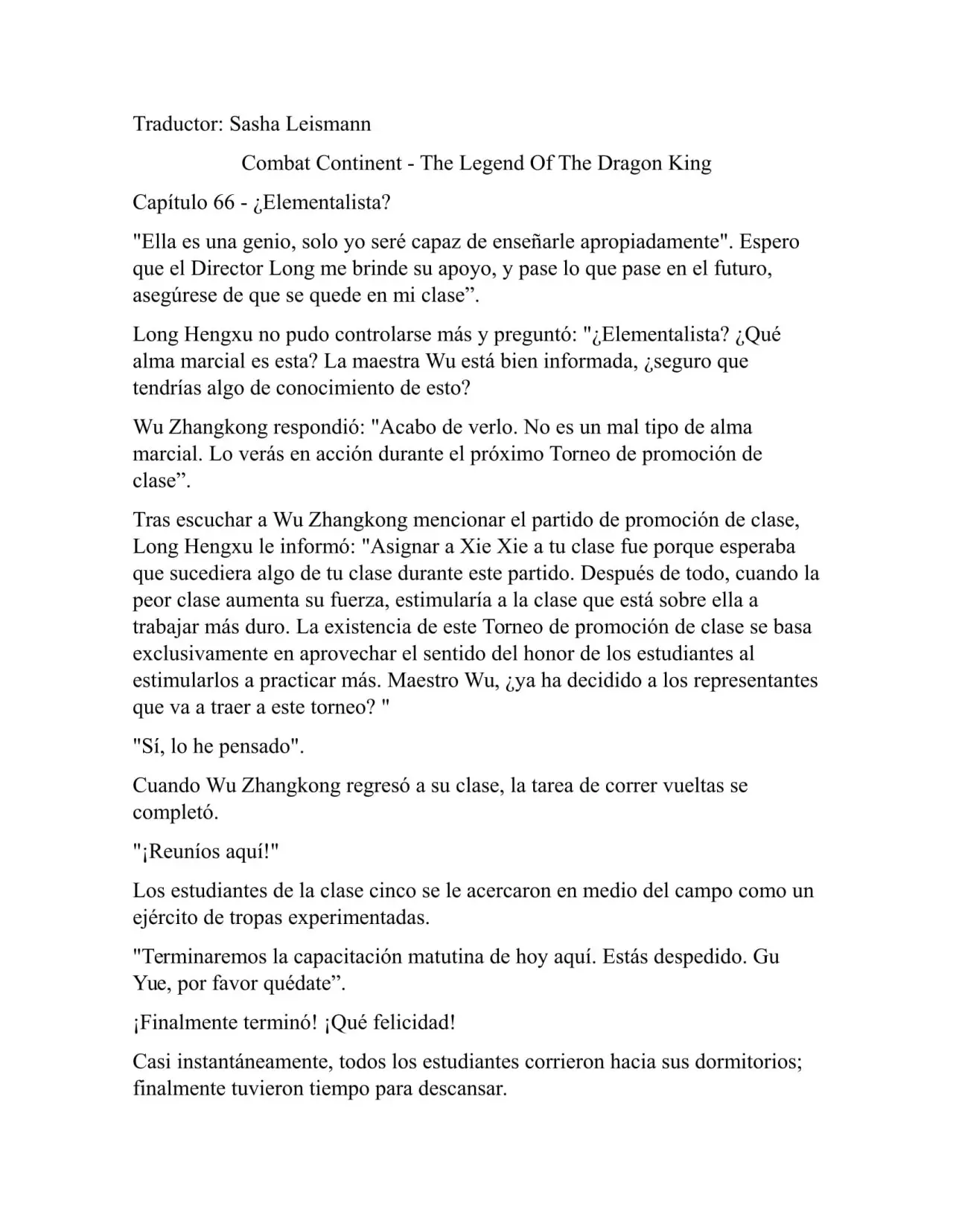 Combat Continent 3 Legend of the Dragón King (2014) - Capítulo 66 - Página 1 - LectorTMOo