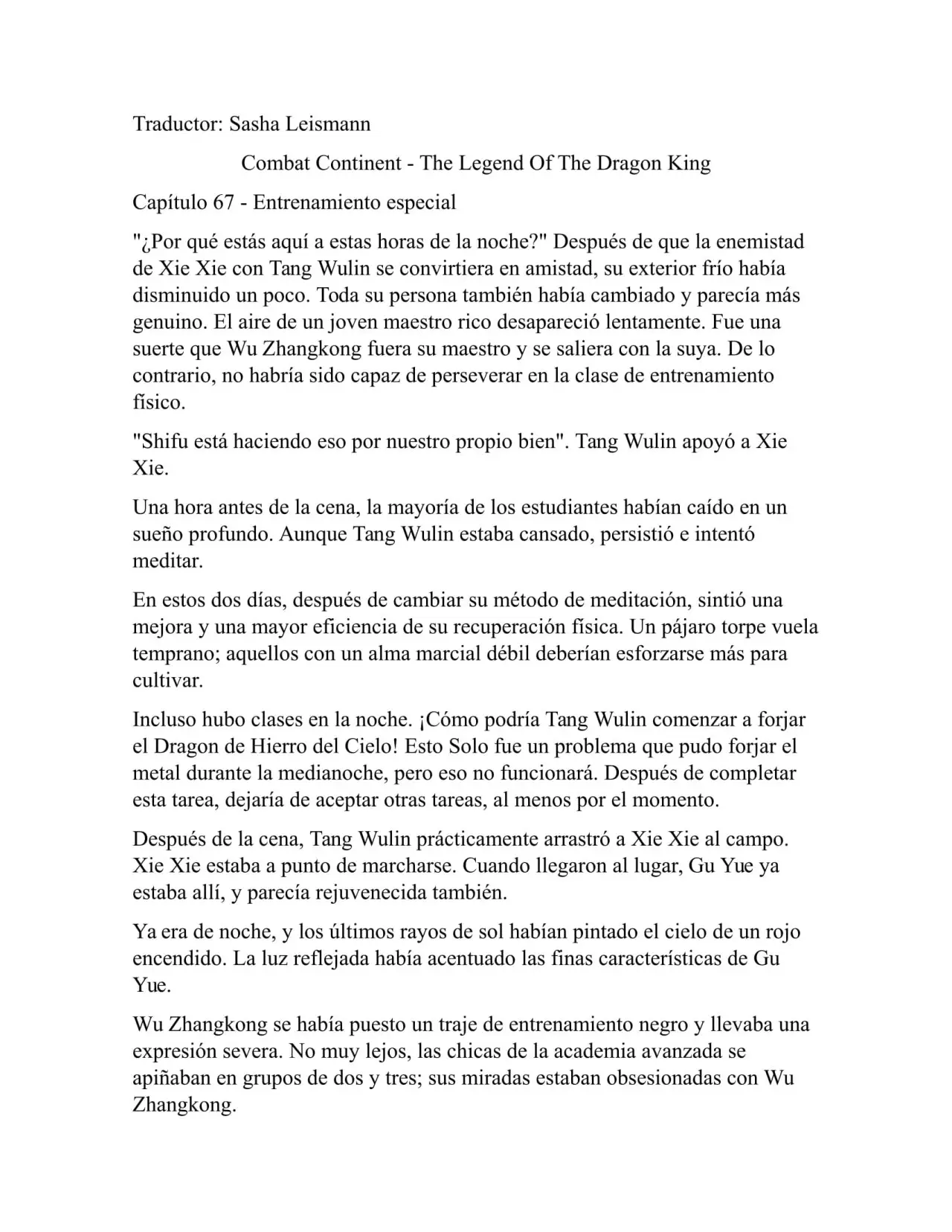 Combat Continent 3 Legend of the Dragón King (2014) - Capítulo 67 - Página 1 - LectorTMOo