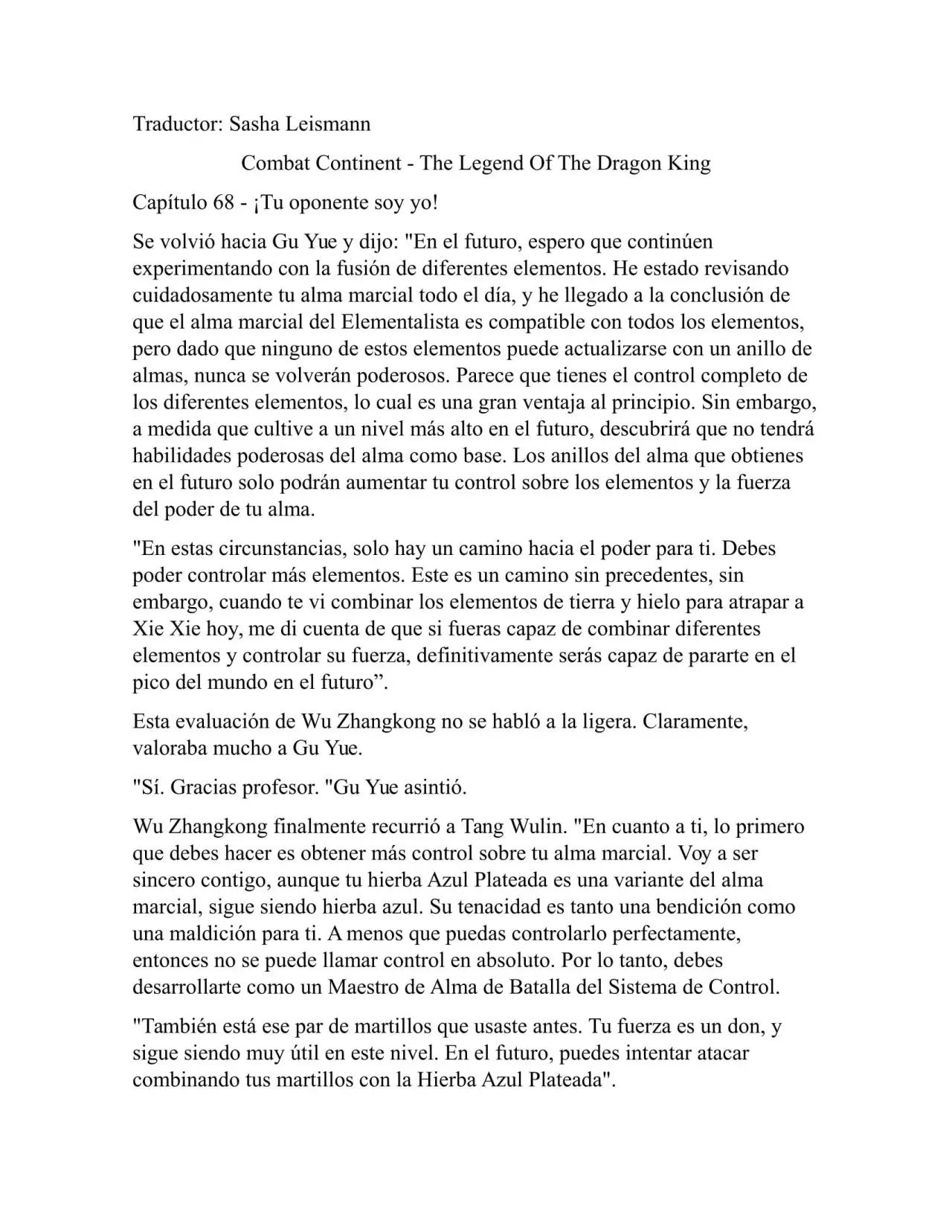 Combat Continent 3 Legend of the Dragón King (2014) - Capítulo 68 - Página 1 - LectorTMOo