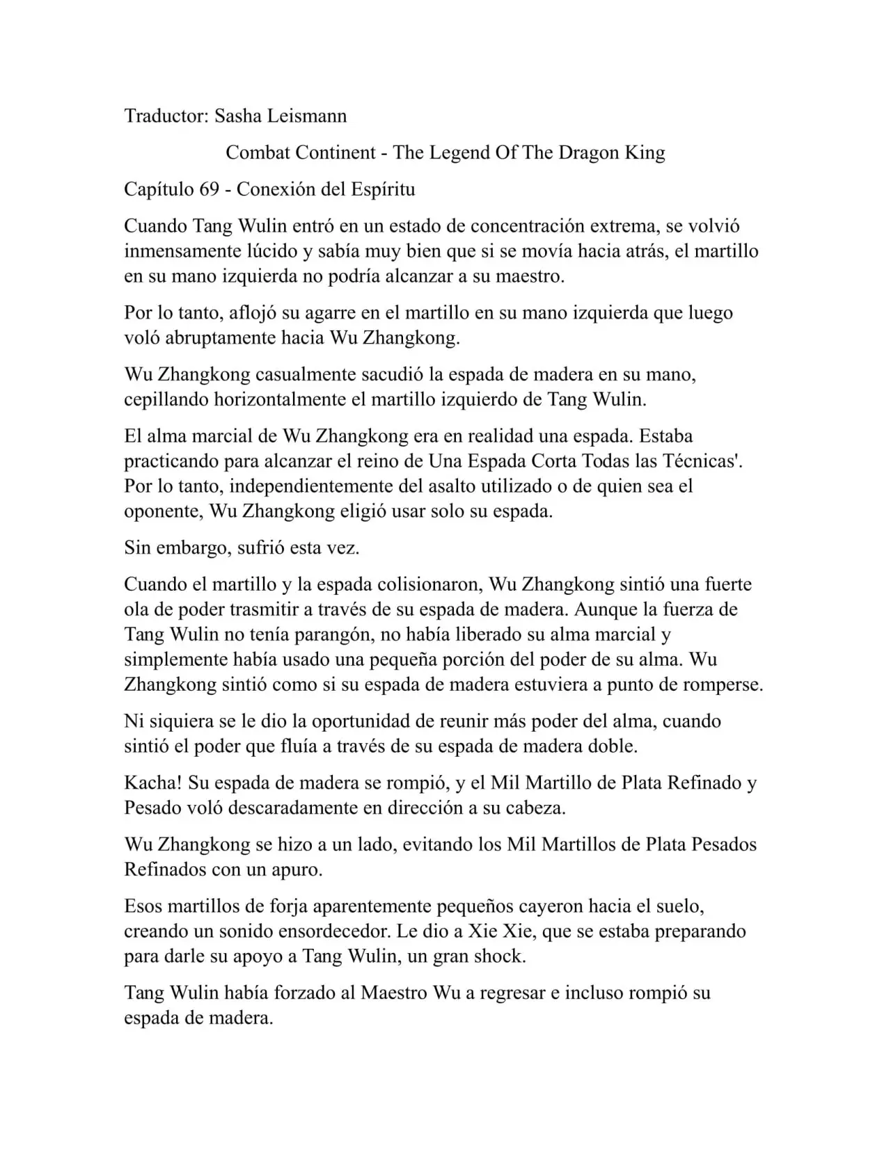 Combat Continent 3 Legend of the Dragón King (2014) - Capítulo 69 - Página 1 - LectorTMOo