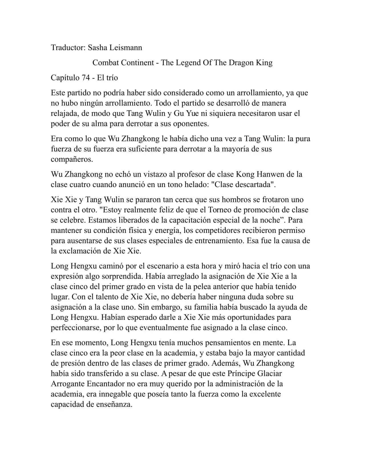 Combat Continent 3 Legend of the Dragón King (2014) - Capítulo 74 - Página 1 - LectorTMOo