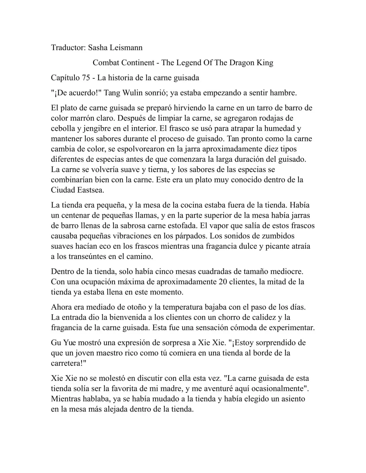 Combat Continent 3 Legend of the Dragón King (2014) - Capítulo 75 - Página 1 - LectorTMOo