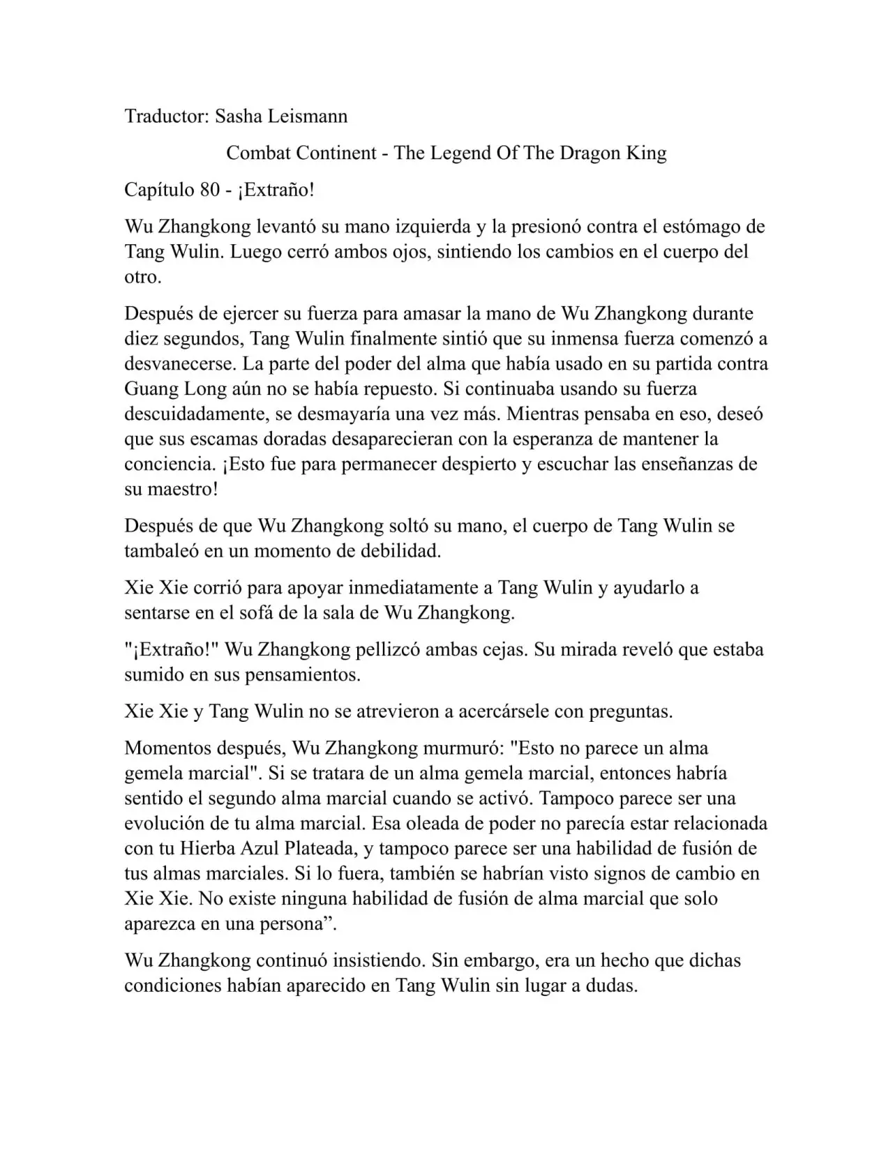Combat Continent 3 Legend of the Dragón King (2014) - Capítulo 80 - Página 1 - LectorTMOo