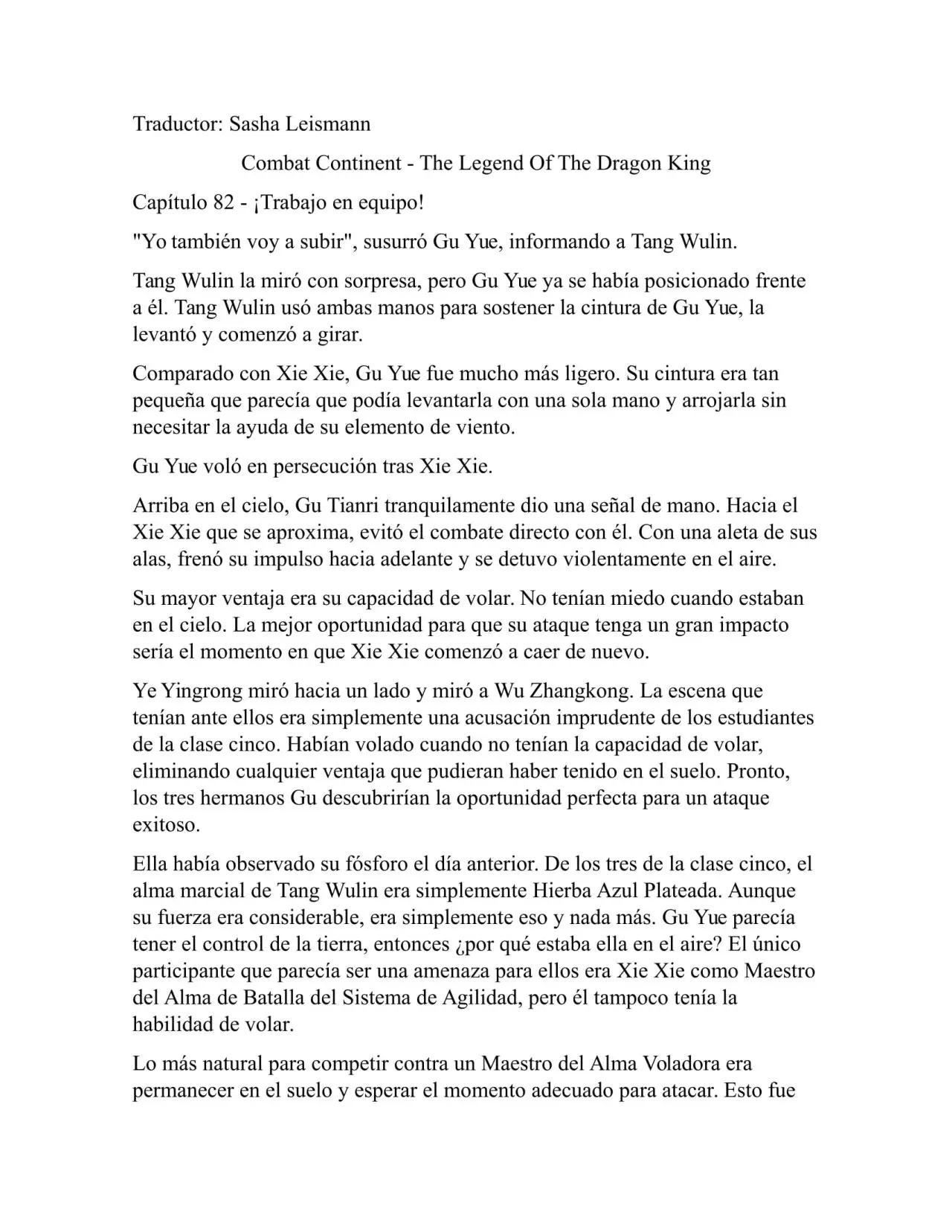 Combat Continent 3 Legend of the Dragón King (2014) - Capítulo 82 - Página 1 - LectorTMOo