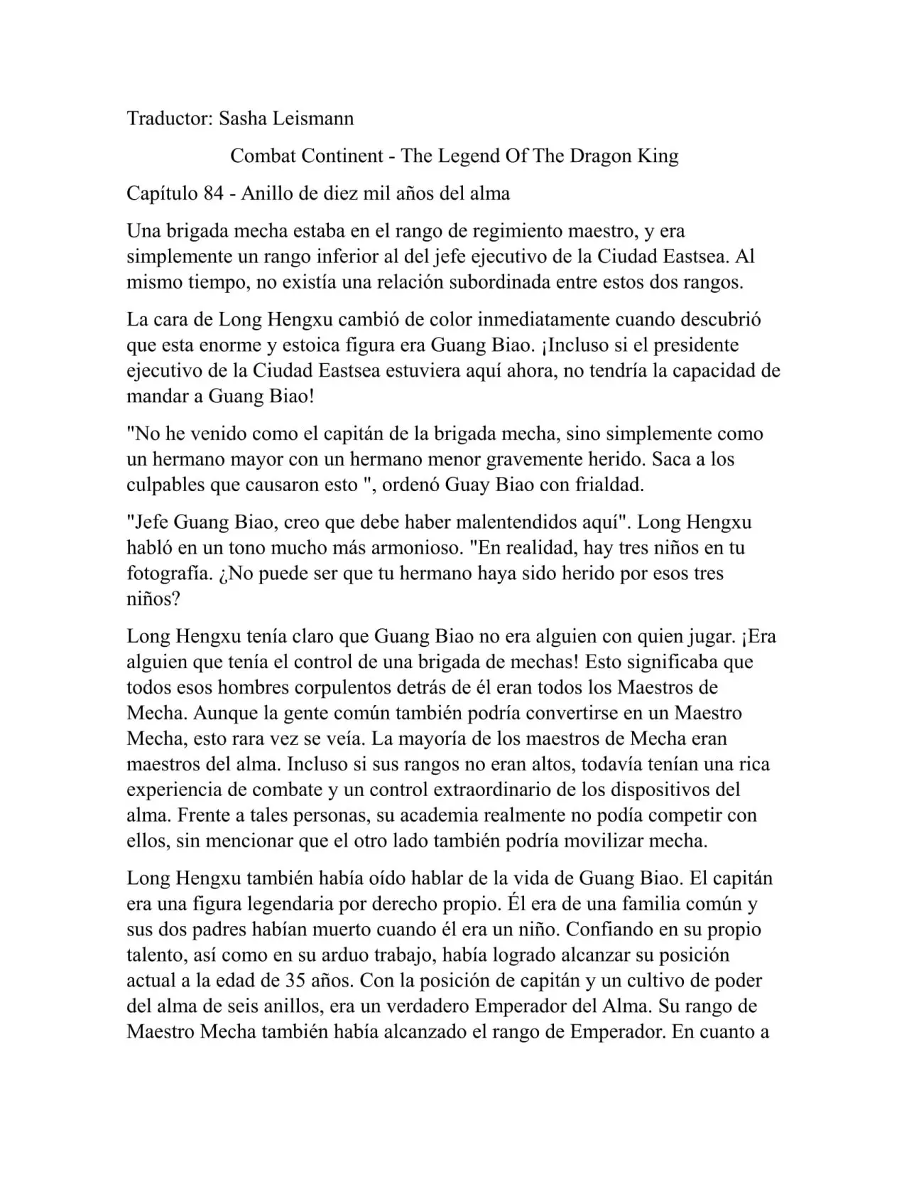 Combat Continent 3 Legend of the Dragón King (2014) - Capítulo 84 - Página 1 - LectorTMOo