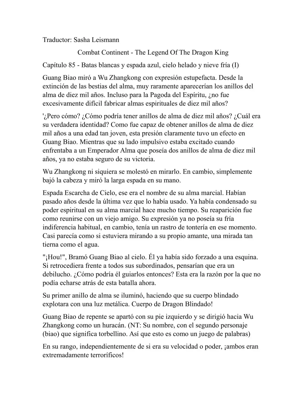 Combat Continent 3 Legend of the Dragón King (2014) - Capítulo 85 - Página 1 - LectorTMOo