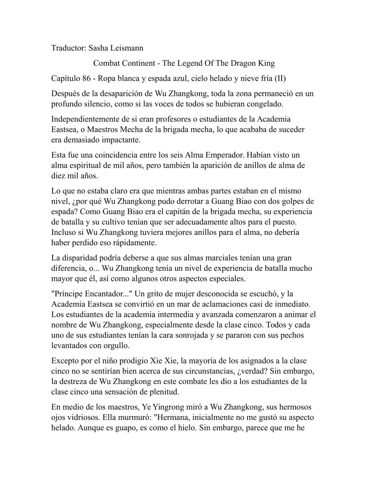 Combat Continent 3 Legend of the Dragón King (2014) - Capítulo 86 - Página 1 - LectorTMOo