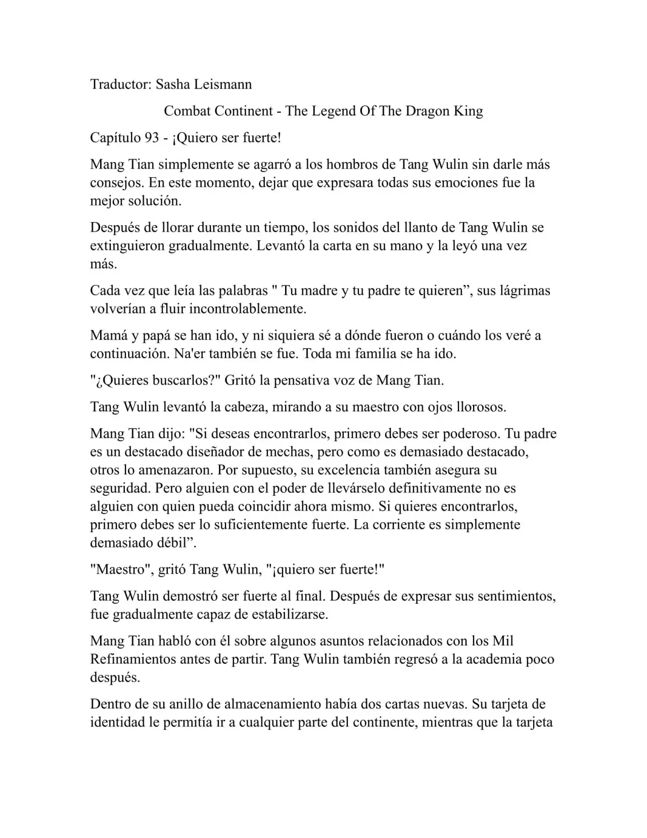 Combat Continent 3 Legend of the Dragón King (2014) - Capítulo 93 - Página 1 - LectorTMOo