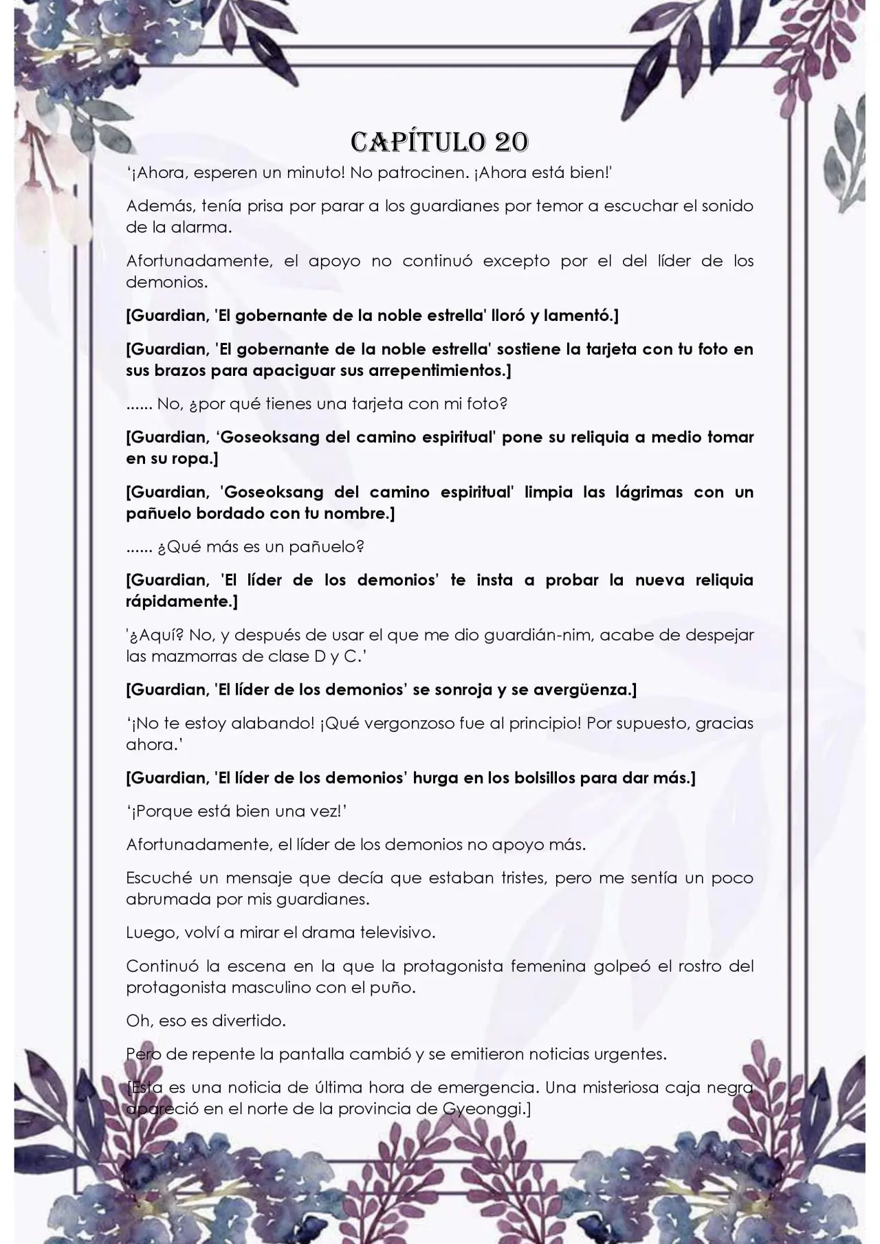 Con los guardianes me veo obligada a caminar por el sendero de las flores (2020) - Capítulo 20 - Página 1 - LectorTMOo