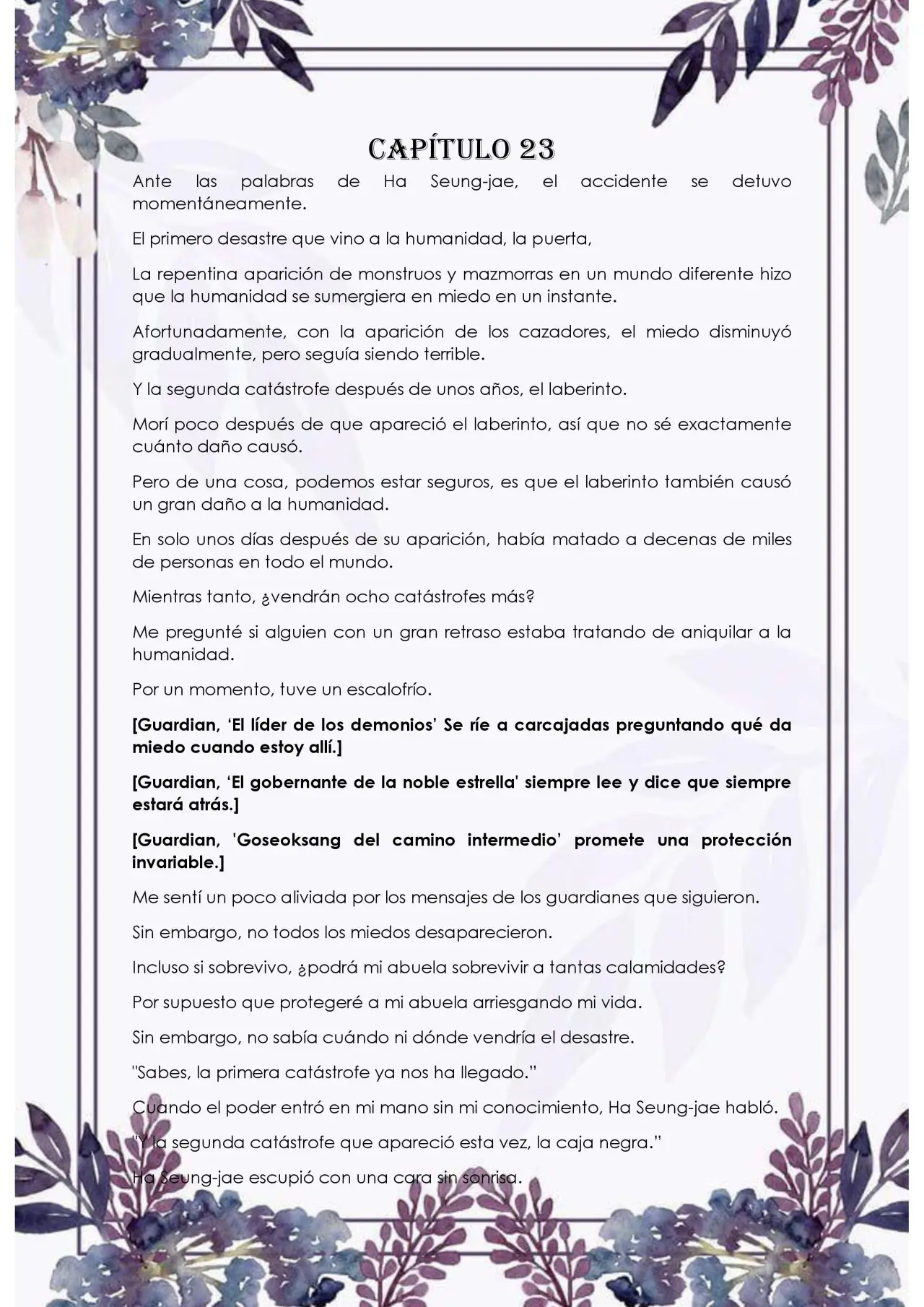 Con los guardianes me veo obligada a caminar por el sendero de las flores (2020) - Capítulo 23 - Página 1 - LectorTMOo
