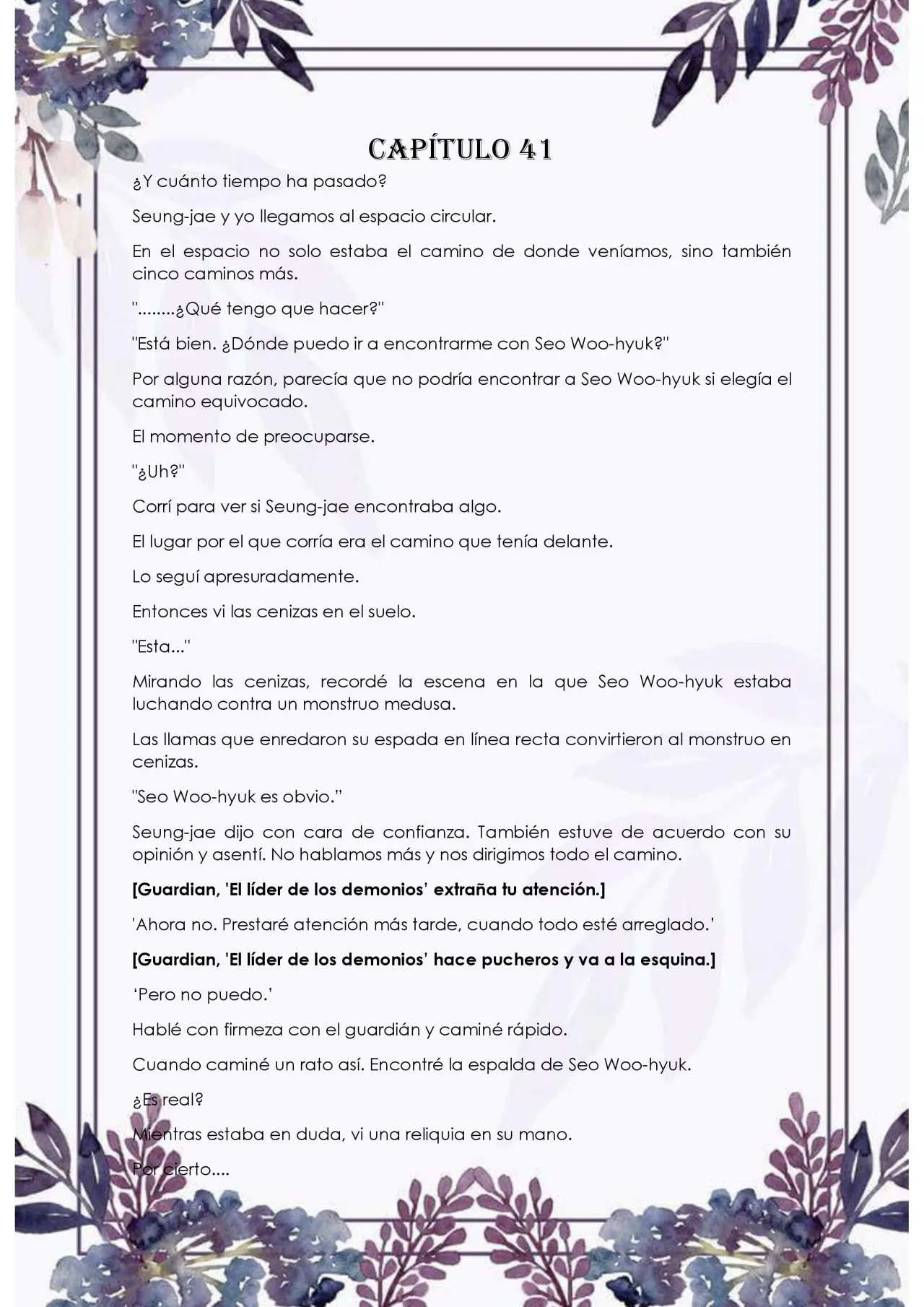 Con los guardianes me veo obligada a caminar por el sendero de las flores (2020) - Capítulo 41 - Página 1 - LectorTMOo