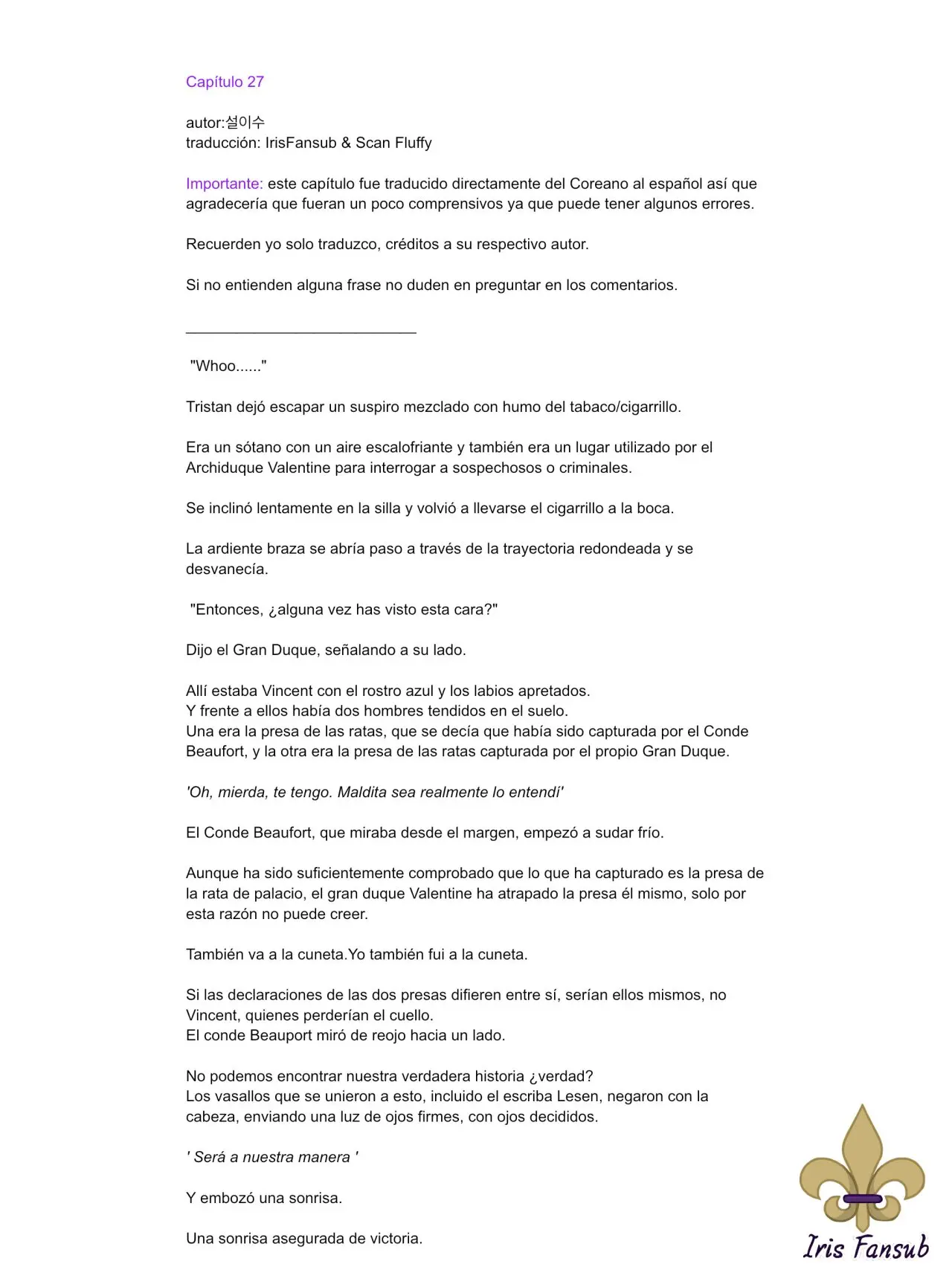 Convertirse en la familia del villano (Novela) - Capítulo 27 - Página 3 - LectorTMOo