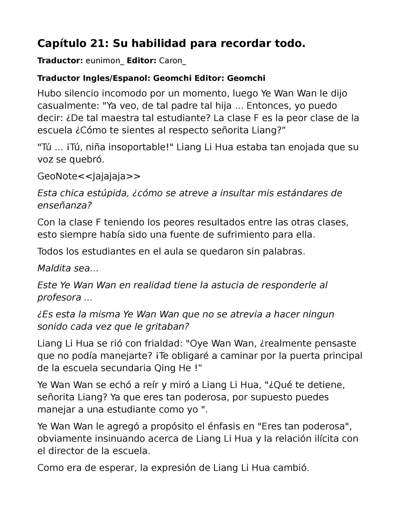 El perfecto amor secreto: La nueva esposa malvada es una pequeña dulzura. (2018) - Capítulo 21 - Página 1 - LectorTMOo
