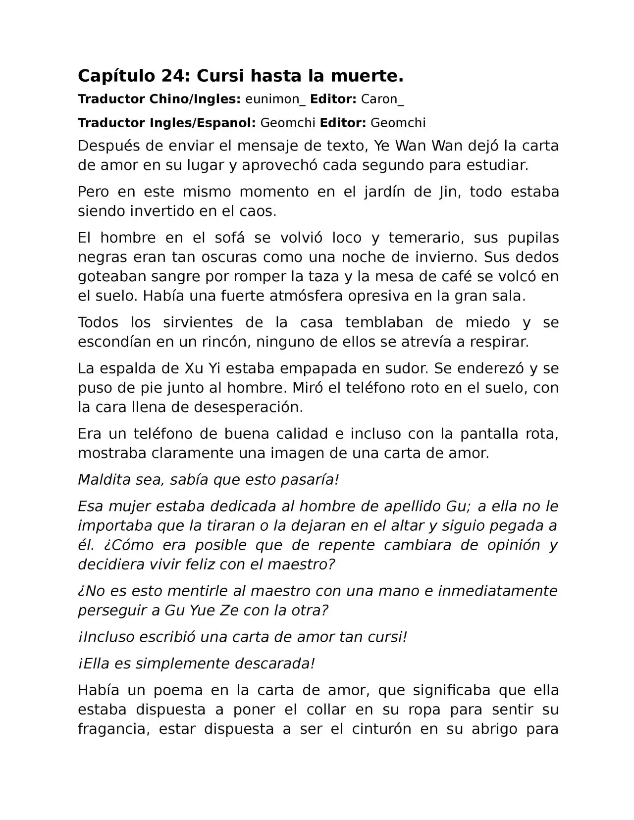 El perfecto amor secreto: La nueva esposa malvada es una pequeña dulzura. (2018) - Capítulo 24 - Página 1 - LectorTMOo