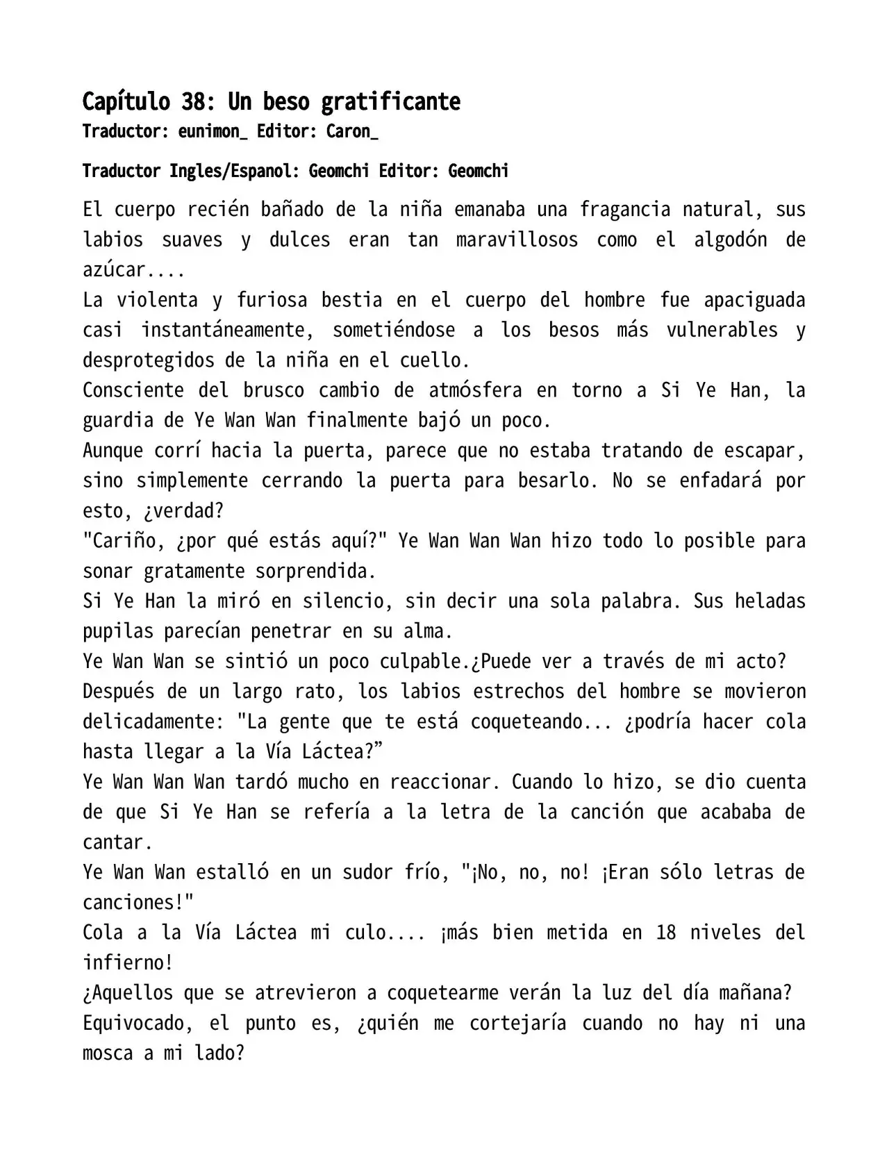 El perfecto amor secreto: La nueva esposa malvada es una pequeña dulzura. (2018) - Capítulo 38 - Página 1 - LectorTMOo