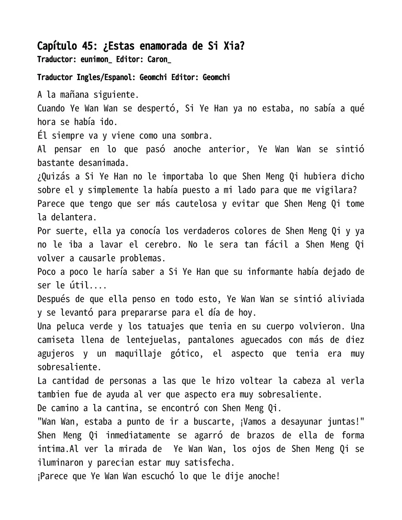 El perfecto amor secreto: La nueva esposa malvada es una pequeña dulzura. (2018) - Capítulo 45 - Página 1 - LectorTMOo