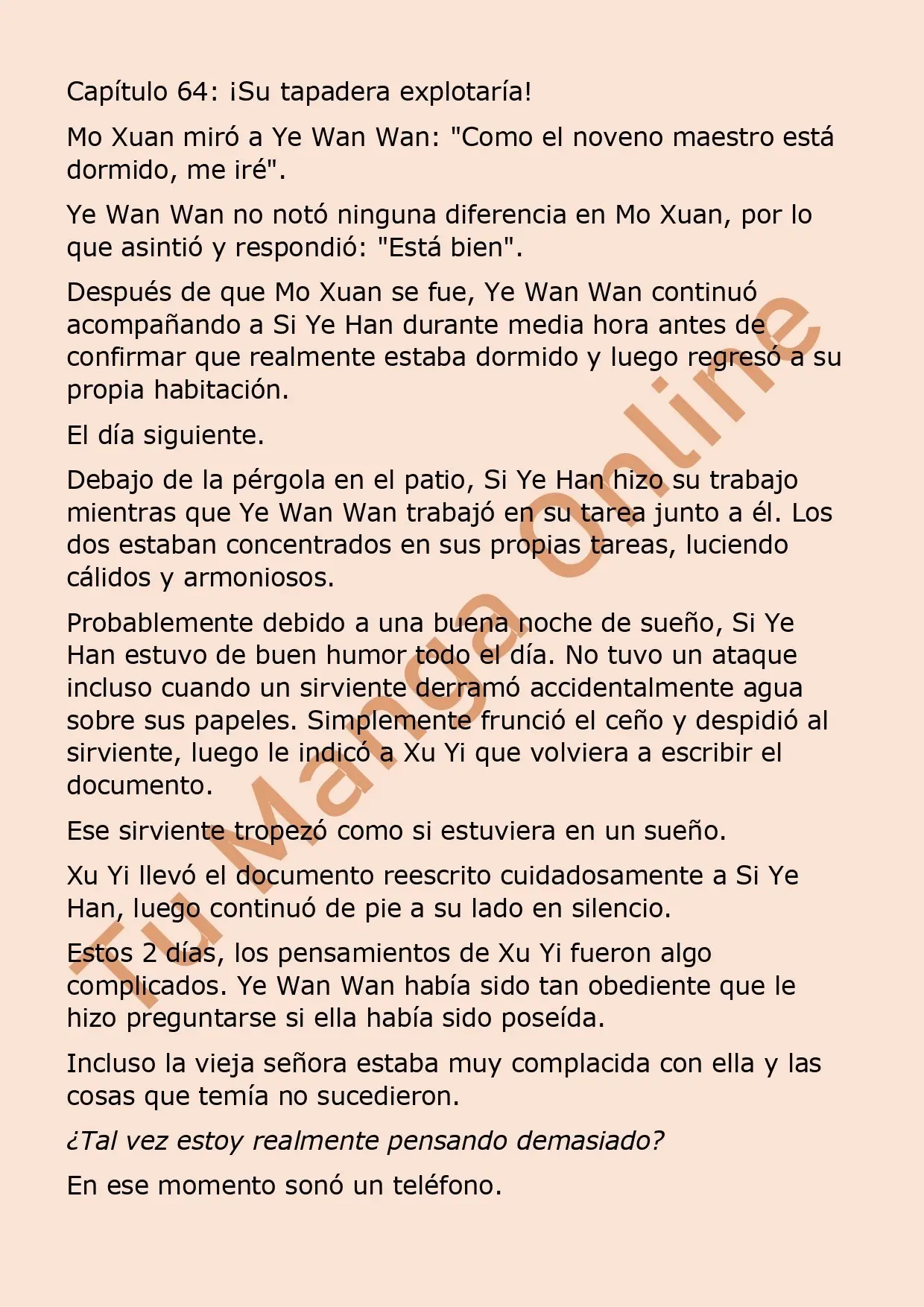 El perfecto amor secreto: La nueva esposa malvada es una pequeña dulzura. (2018) - Capítulo 64 - Página 2 - LectorTMOo