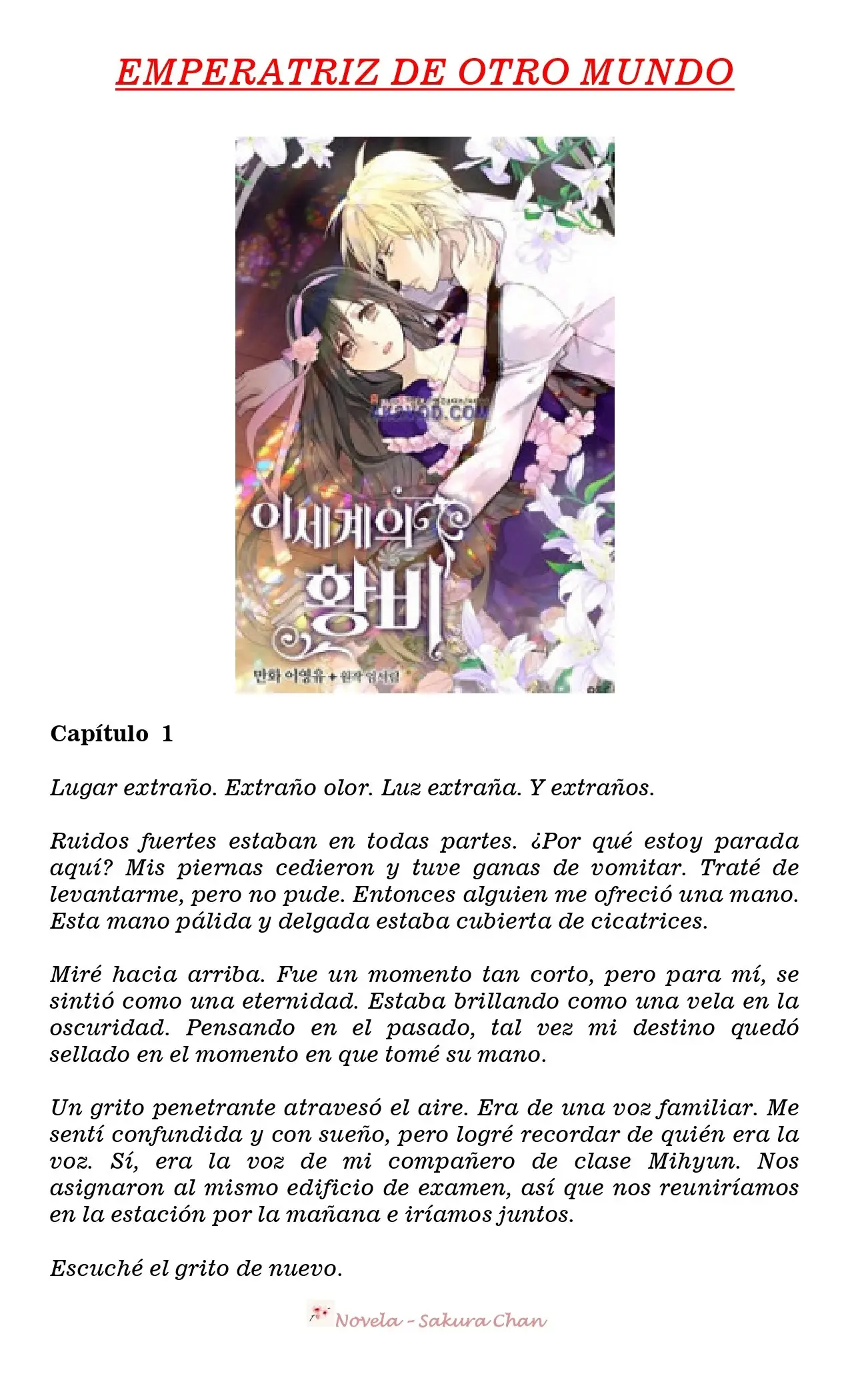 Emperatriz de Otro Mundo (Novela) (2019) - Capítulo 1 - Página 1 - LectorTMOo