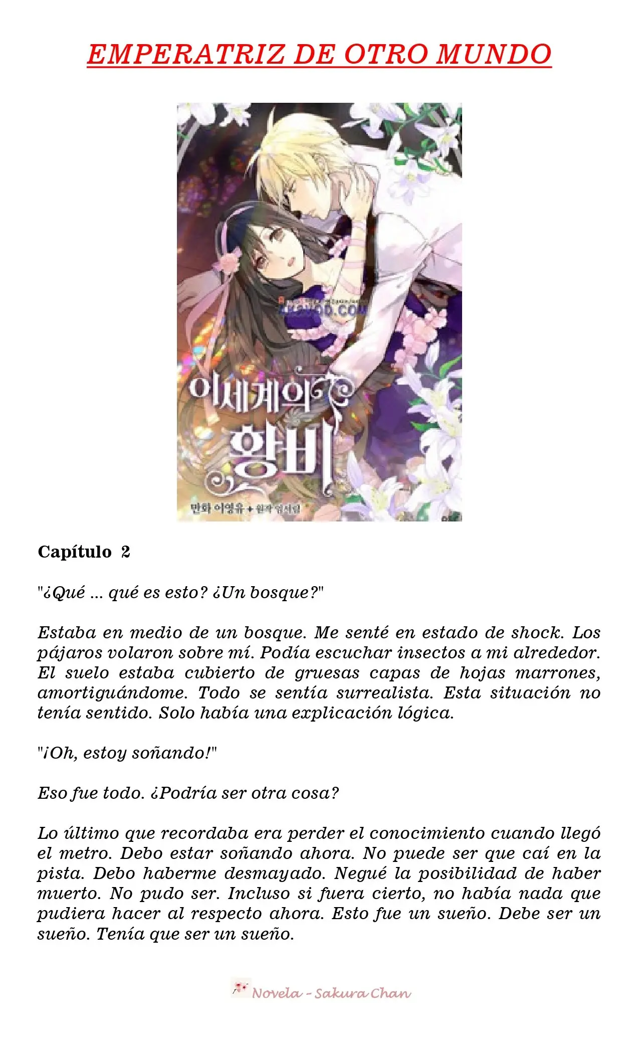 Emperatriz de Otro Mundo (Novela) (2019) - Capítulo 2 - Página 1 - LectorTMOo