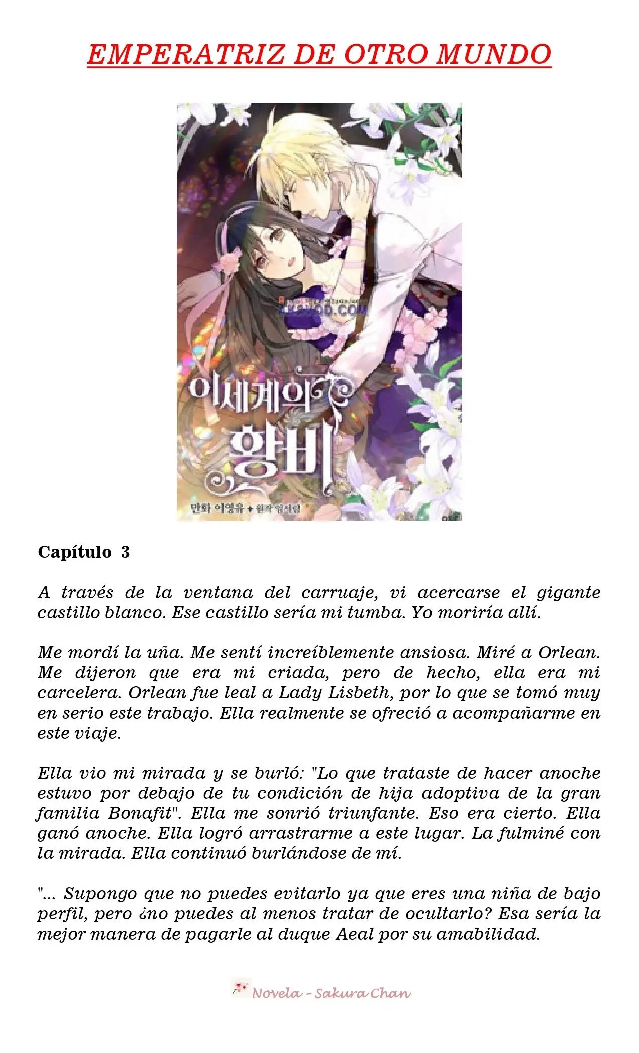 Emperatriz de Otro Mundo (Novela) (2019) - Capítulo 3 - Página 1 - LectorTMOo