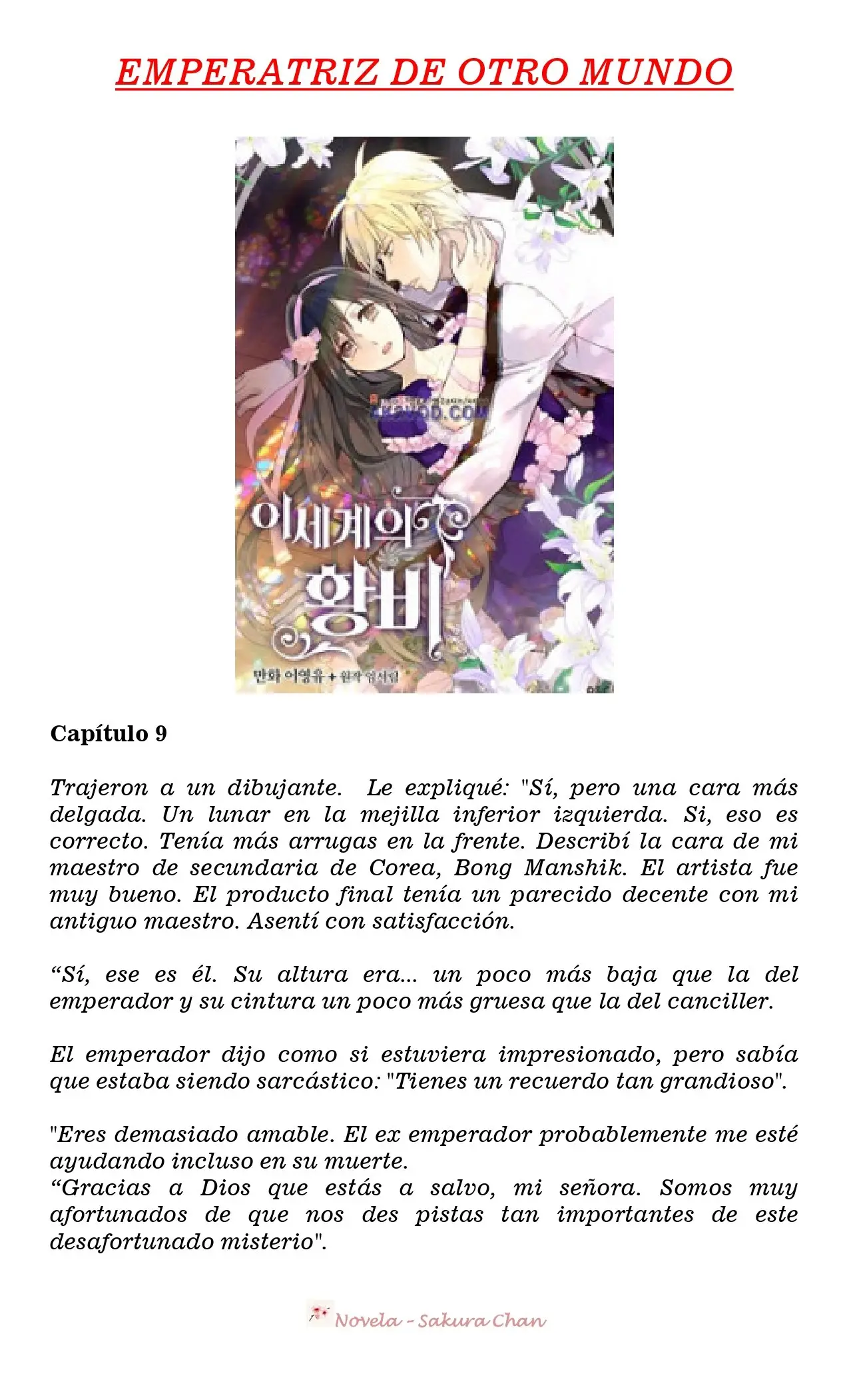 Emperatriz de Otro Mundo (Novela) (2019) - Capítulo 9 - Página 1 - LectorTMOo
