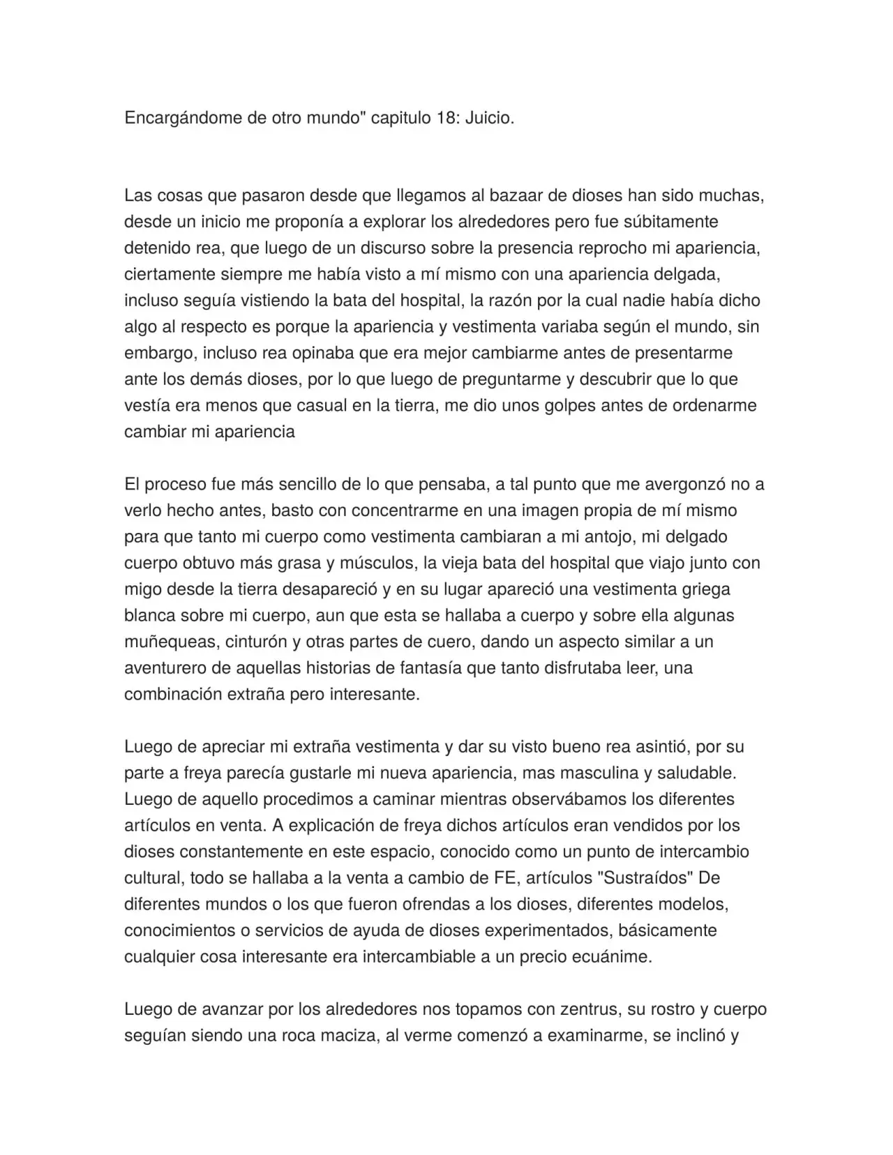 Encargandome de otro mundo. (2018) - Capítulo 18 - Página 1 - LectorTMOo