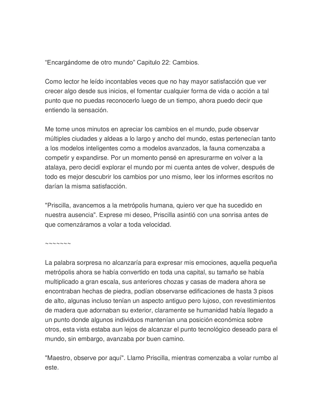 Encargandome de otro mundo. (2018) - Capítulo 22 - Página 1 - LectorTMOo