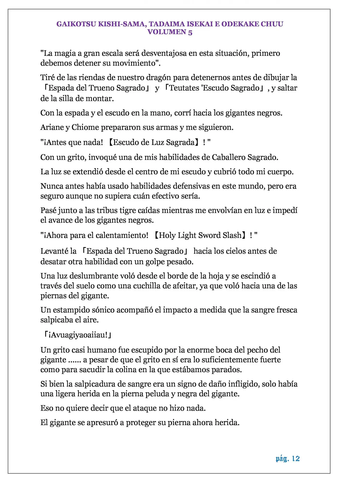 GAIKOTSU KISHI-SAMA (Novela) (2015) - Capítulo 101 - Página 12 - LectorTMOo