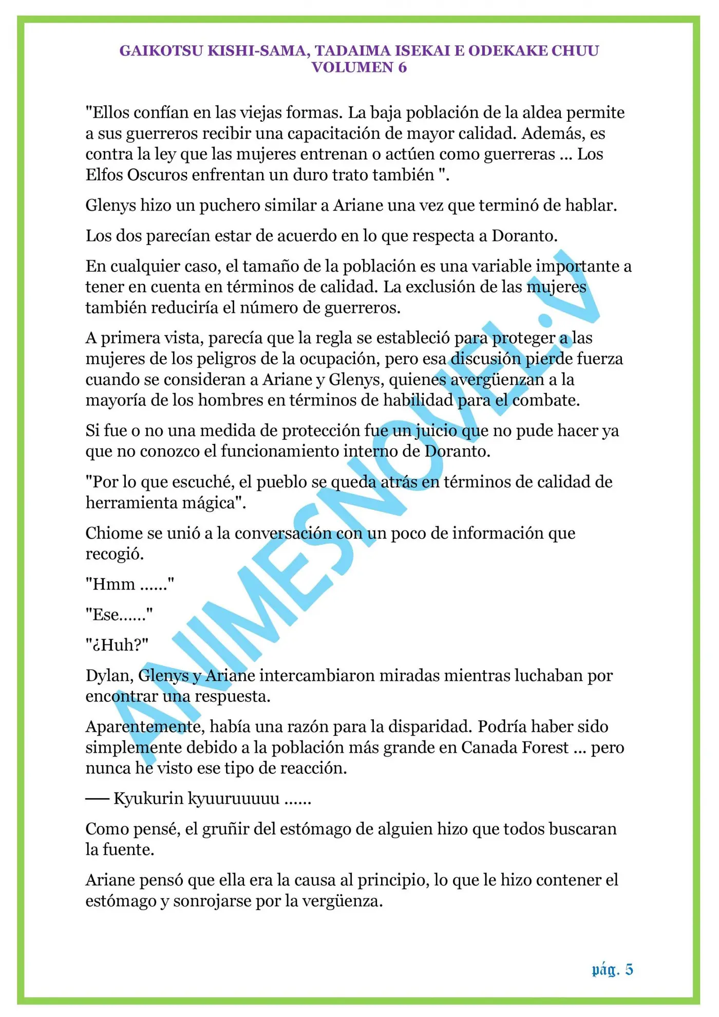 GAIKOTSU KISHI-SAMA (Novela) (2015) - Capítulo 129 - Página 5 - LectorTMOo