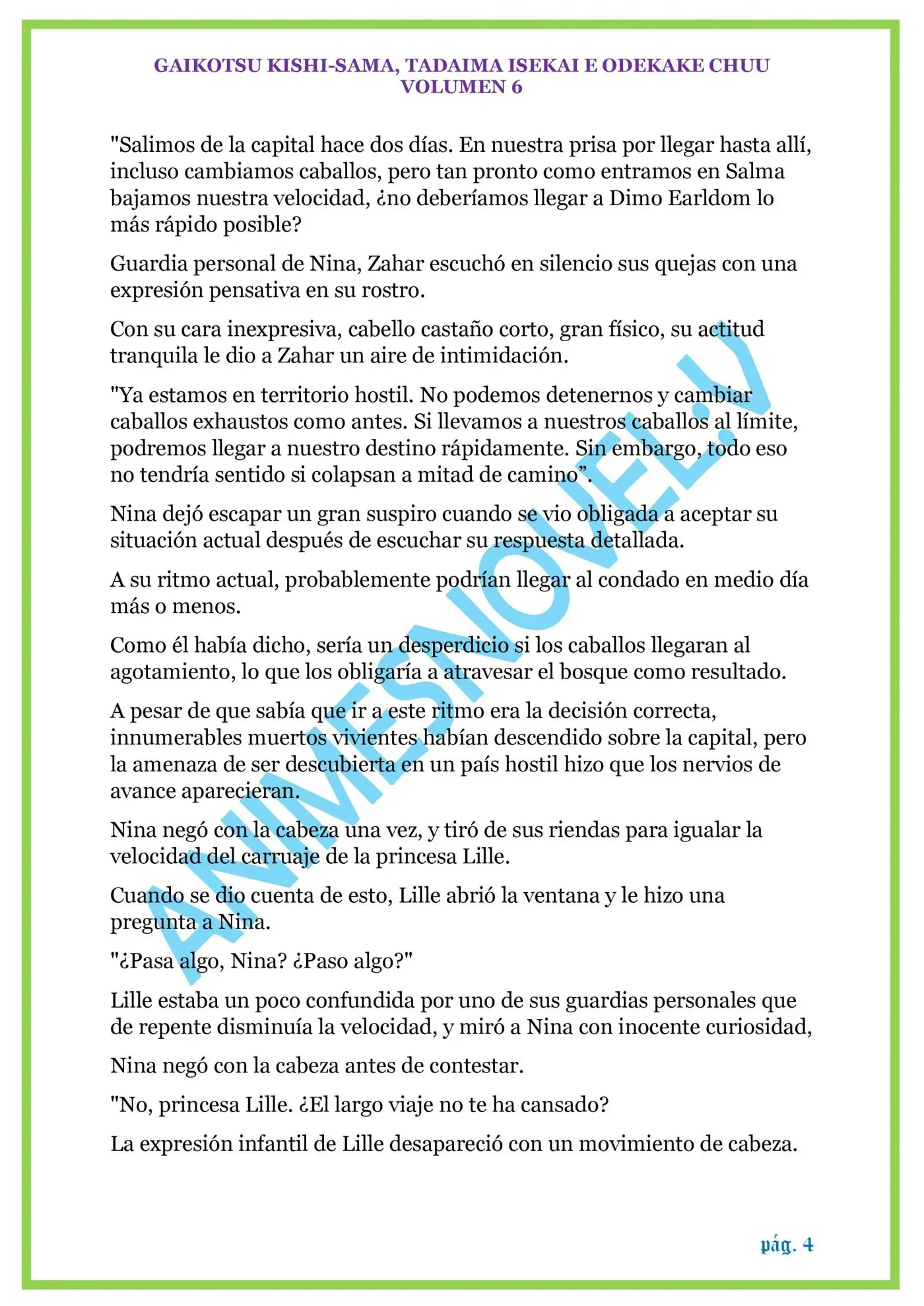 GAIKOTSU KISHI-SAMA (Novela) (2015) - Capítulo 134 - Página 4 - LectorTMOo