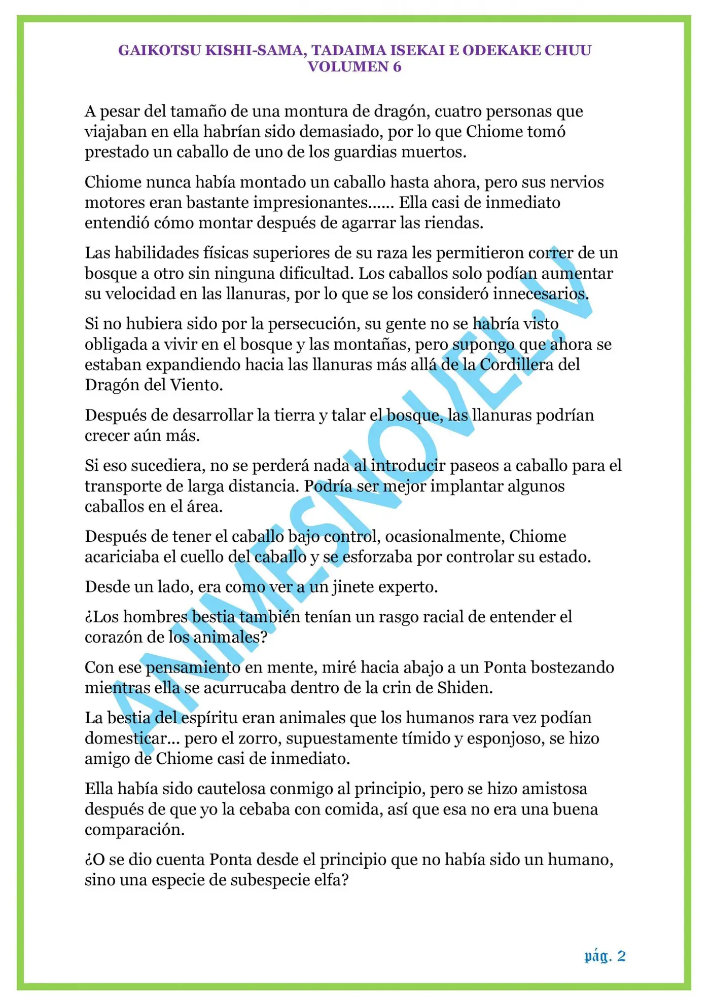 GAIKOTSU KISHI-SAMA (Novela) (2015) - Capítulo 138 - Página 2 - LectorTMOo