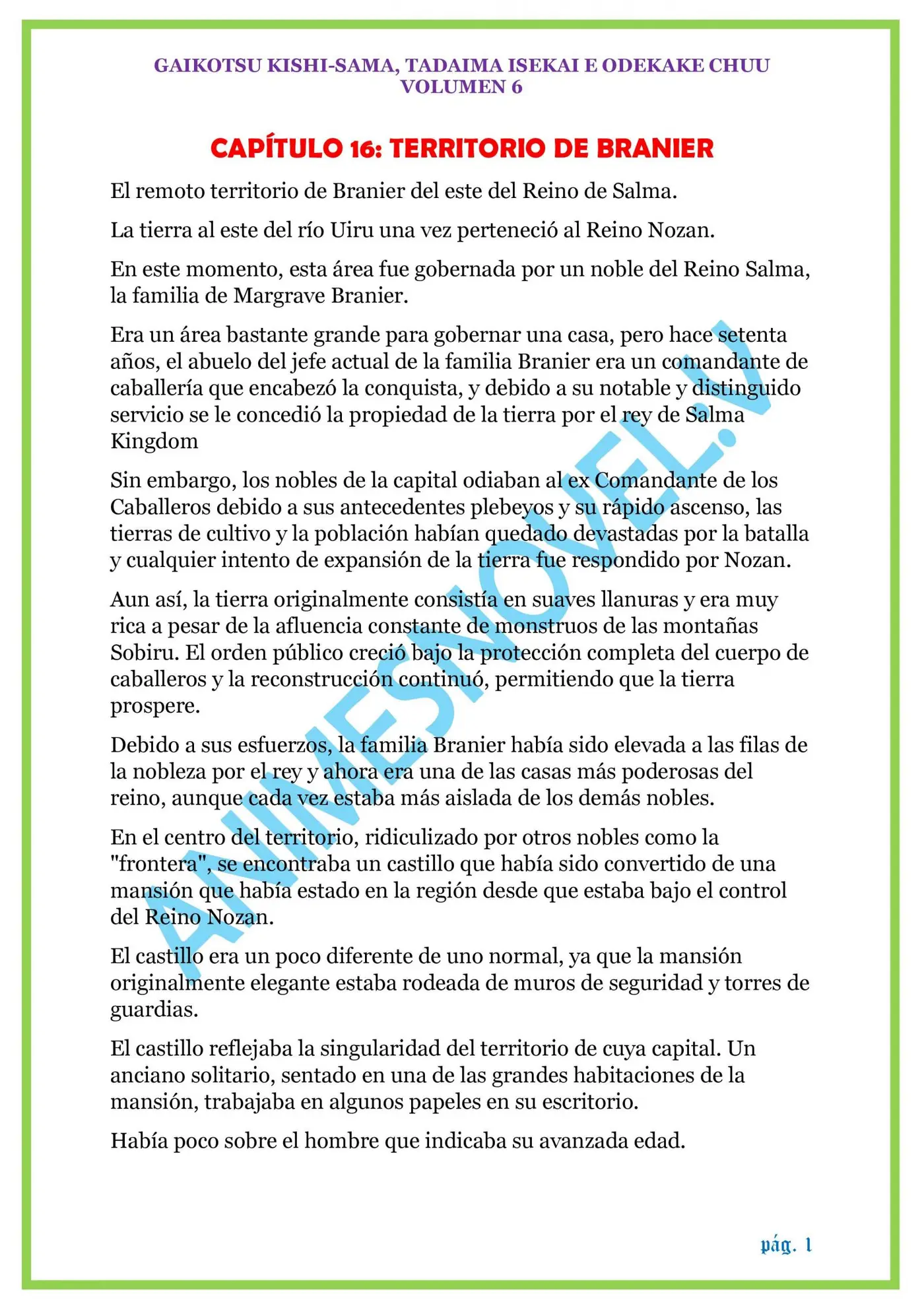 GAIKOTSU KISHI-SAMA (Novela) (2015) - Capítulo 142 - Página 1 - LectorTMOo
