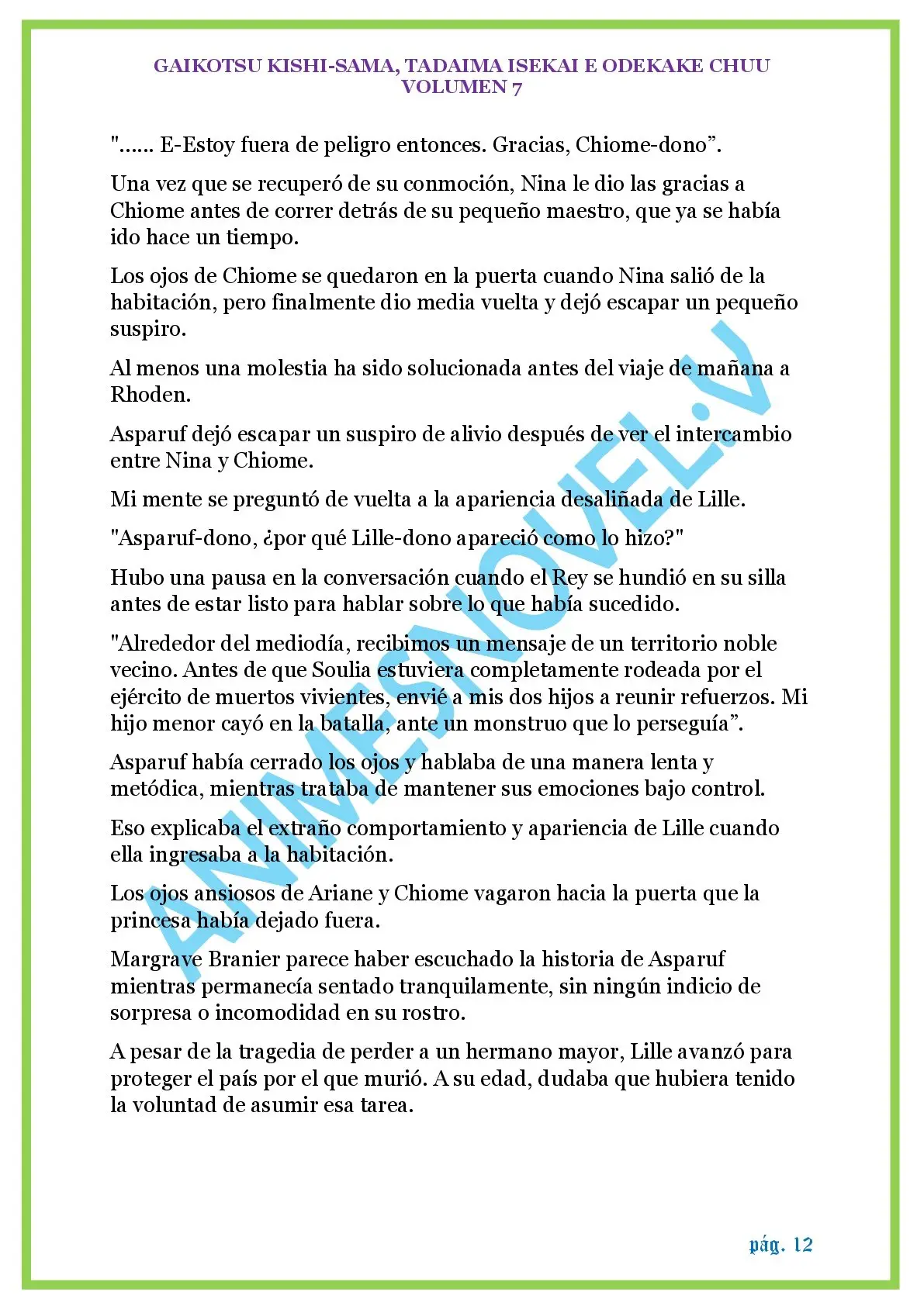 GAIKOTSU KISHI-SAMA (Novela) (2015) - Capítulo 167 - Página 12 - LectorTMOo