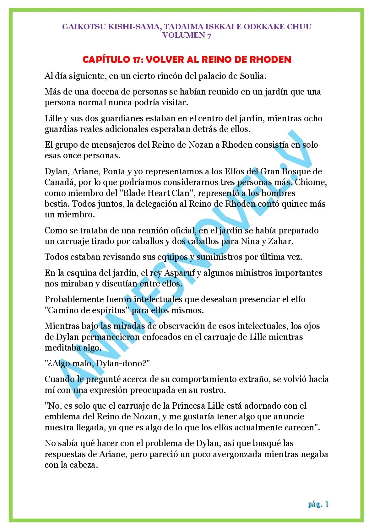 GAIKOTSU KISHI-SAMA (Novela) (2015) - Capítulo 168 - Página 1 - LectorTMOo