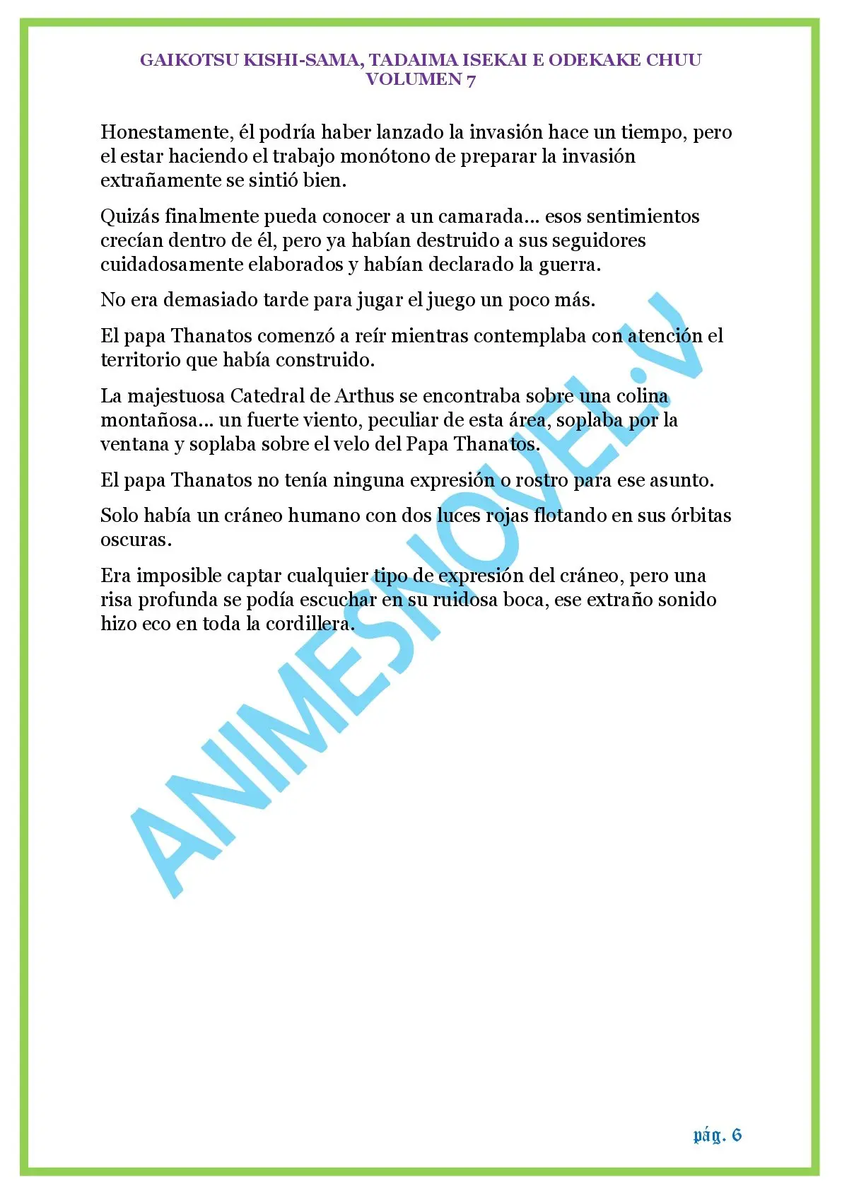 GAIKOTSU KISHI-SAMA (Novela) (2015) - Capítulo 174 - Página 6 - LectorTMOo
