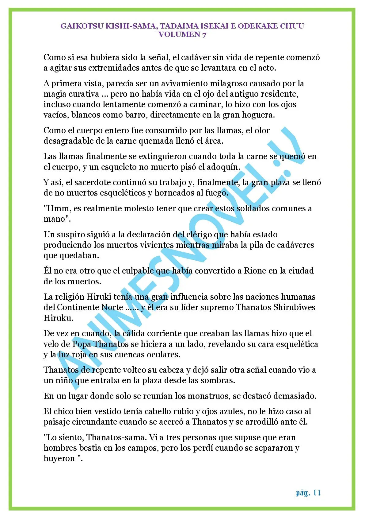 GAIKOTSU KISHI-SAMA (Novela) (2015) - Capítulo 175 - Página 11 - LectorTMOo