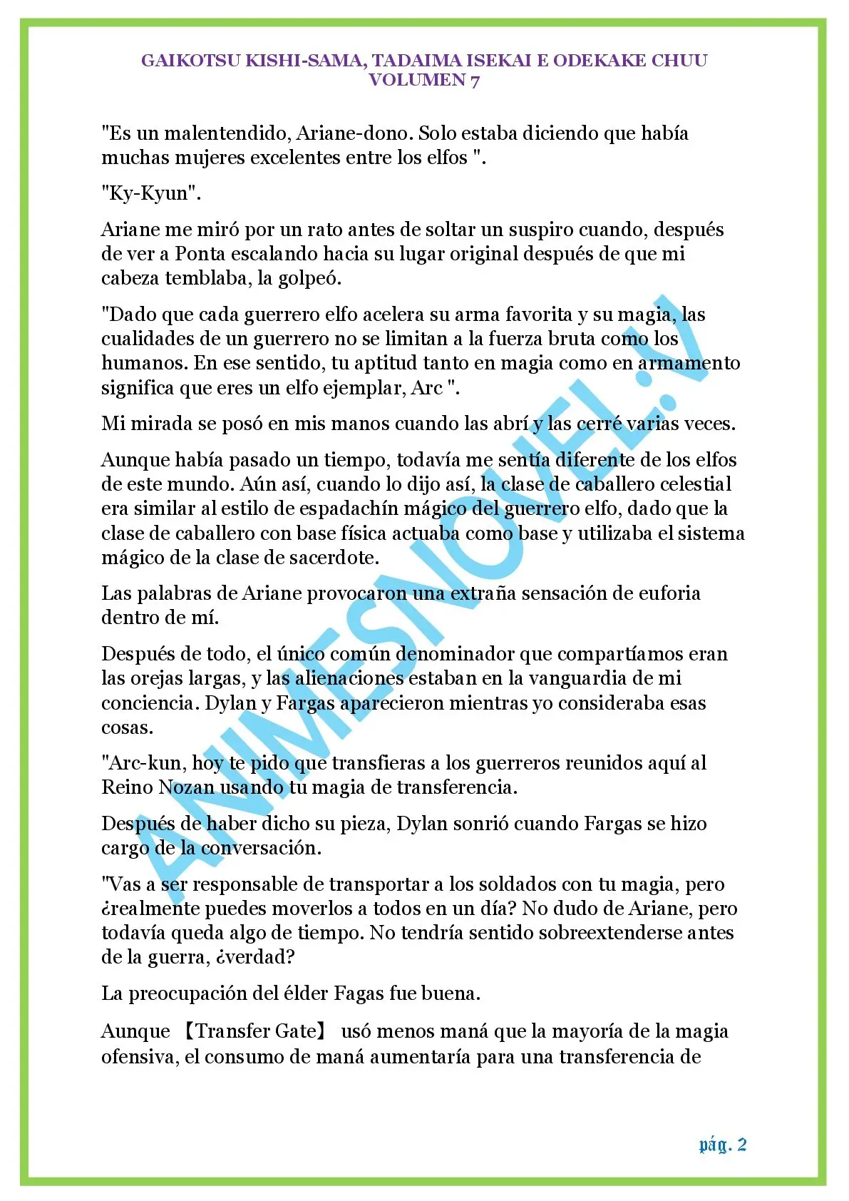 GAIKOTSU KISHI-SAMA (Novela) (2015) - Capítulo 178 - Página 2 - LectorTMOo