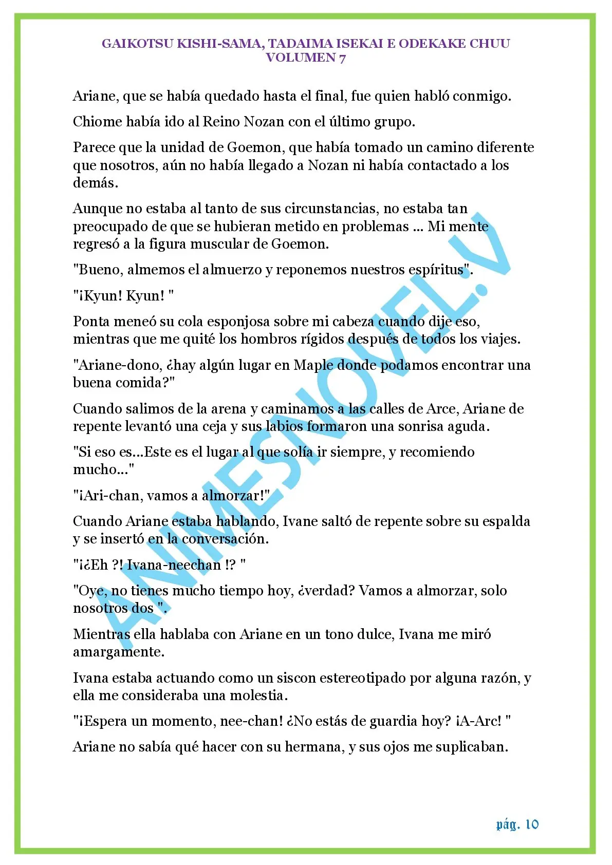 GAIKOTSU KISHI-SAMA (Novela) (2015) - Capítulo 178 - Página 10 - LectorTMOo