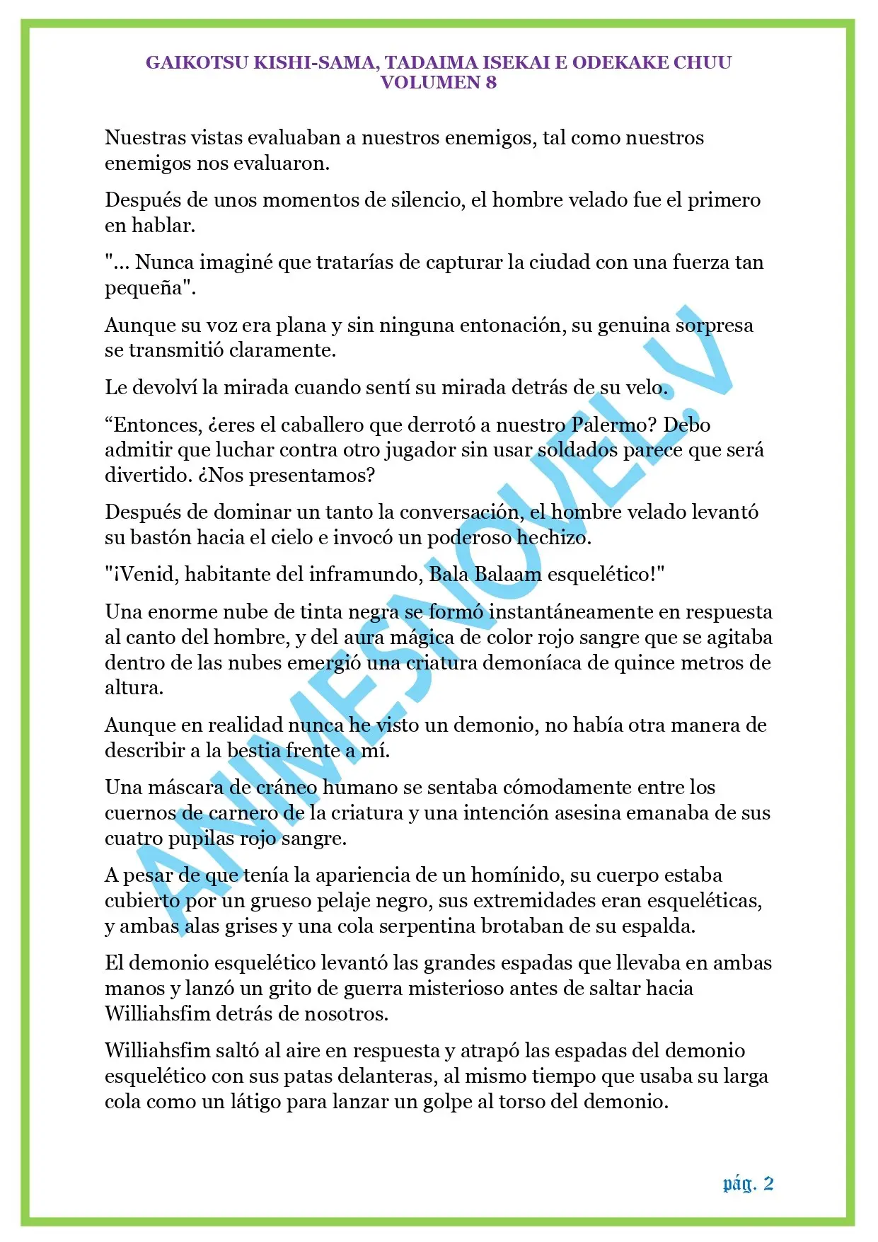 GAIKOTSU KISHI-SAMA (Novela) (2015) - Capítulo 189 - Página 2 - LectorTMOo