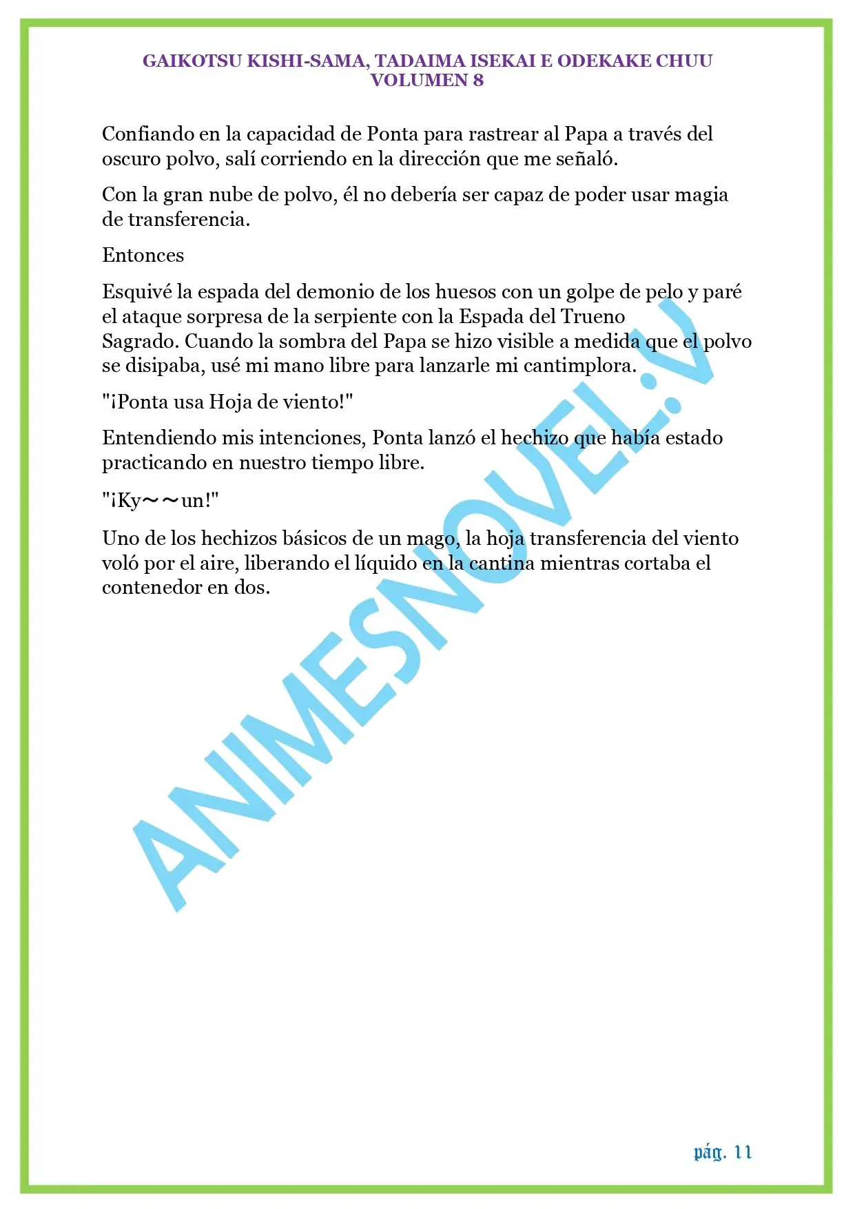 GAIKOTSU KISHI-SAMA (Novela) (2015) - Capítulo 199 - Página 11 - LectorTMOo