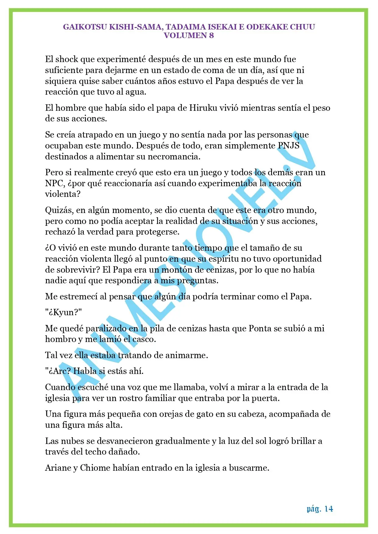 GAIKOTSU KISHI-SAMA (Novela) (2015) - Capítulo 199 - Página 14 - LectorTMOo