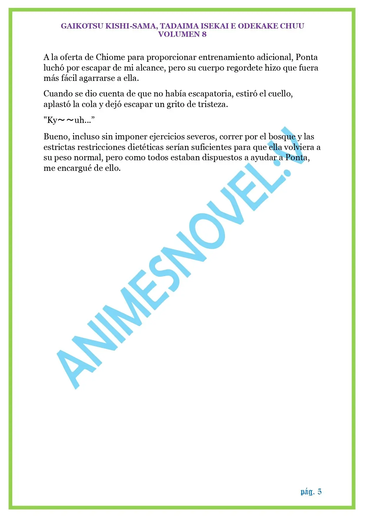 GAIKOTSU KISHI-SAMA (Novela) (2015) - Capítulo 201 - Página 5 - LectorTMOo