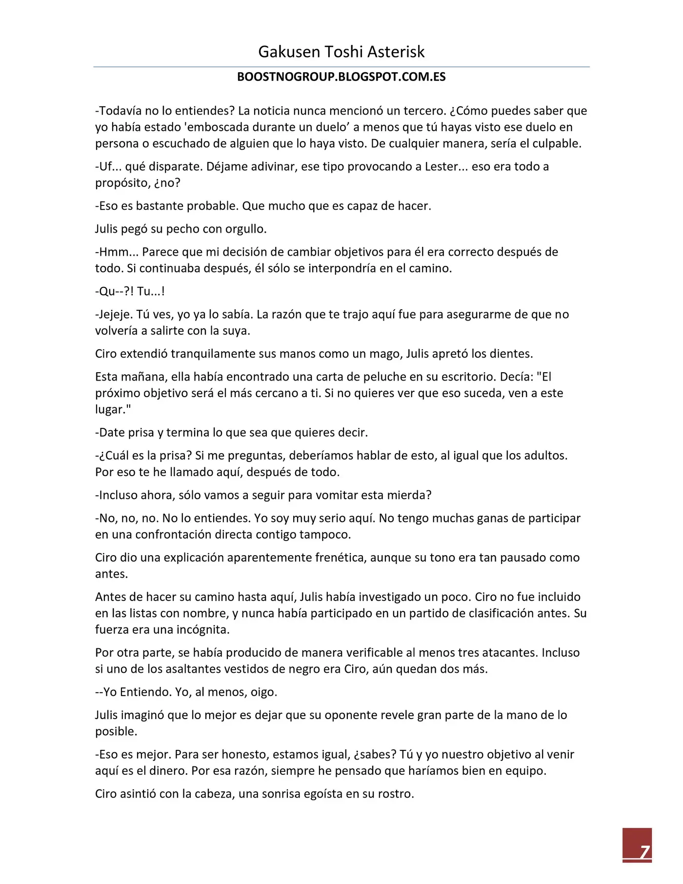 Gakusen Toshi Asterisk (Novela) (2016) - Capítulo 7 - Página 7 - LectorTMOo