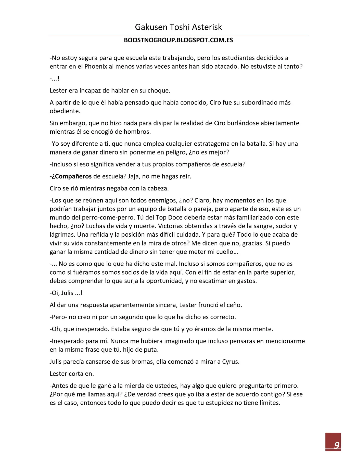 Gakusen Toshi Asterisk (Novela) (2016) - Capítulo 7 - Página 9 - LectorTMOo