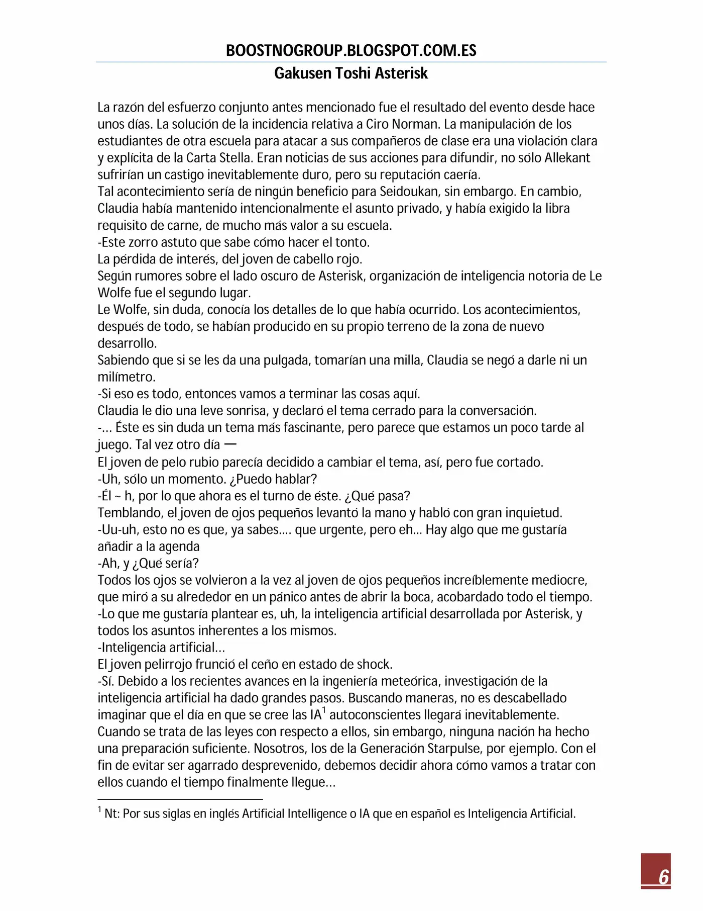 Gakusen Toshi Asterisk (Novela) (2016) - Capítulo 8 - Página 6 - LectorTMOo