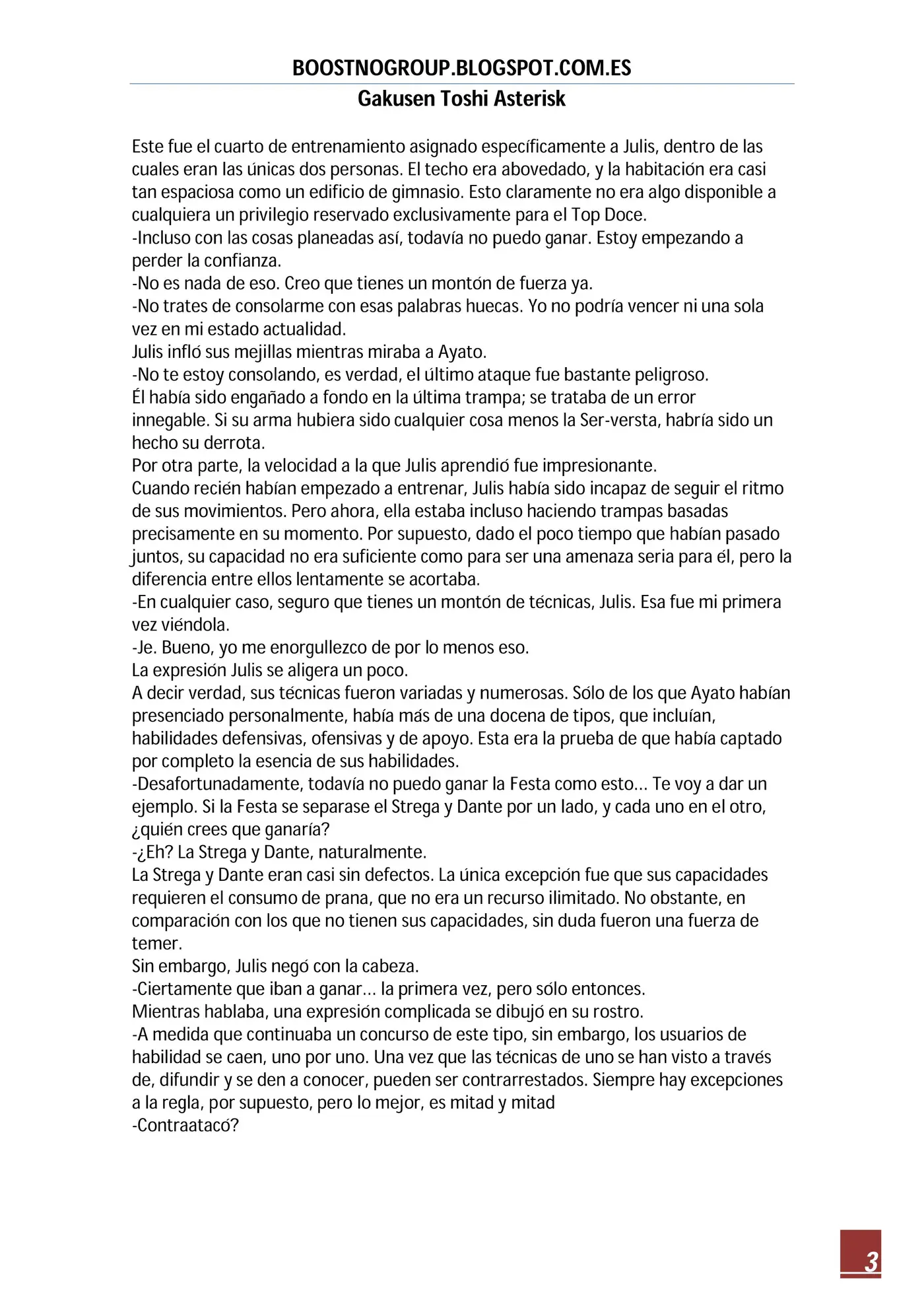 Gakusen Toshi Asterisk (Novela) (2016) - Capítulo 9 - Página 3 - LectorTMOo