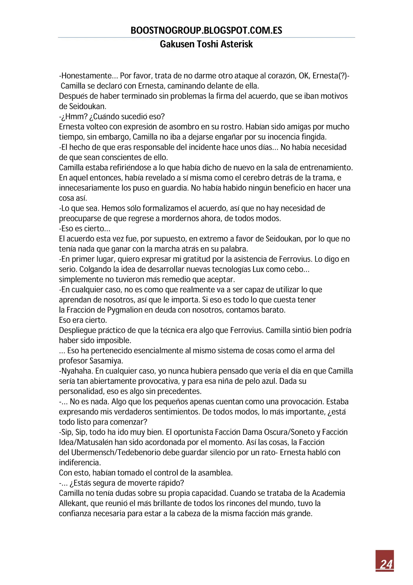 Gakusen Toshi Asterisk (Novela) (2016) - Capítulo 9 - Página 24 - LectorTMOo