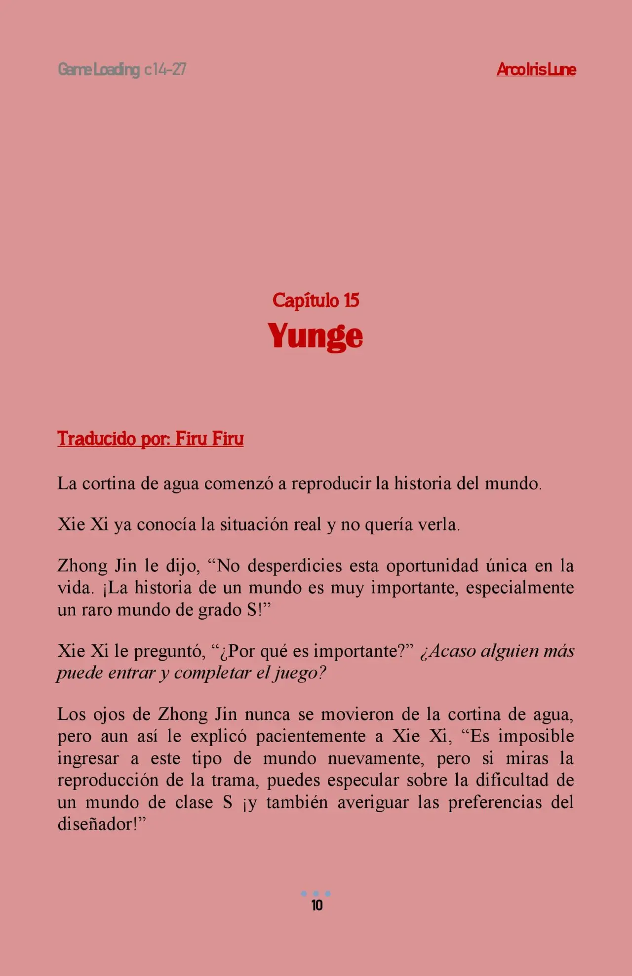 Game Loading - Capítulo 15 - Página 1 - LectorTMOo