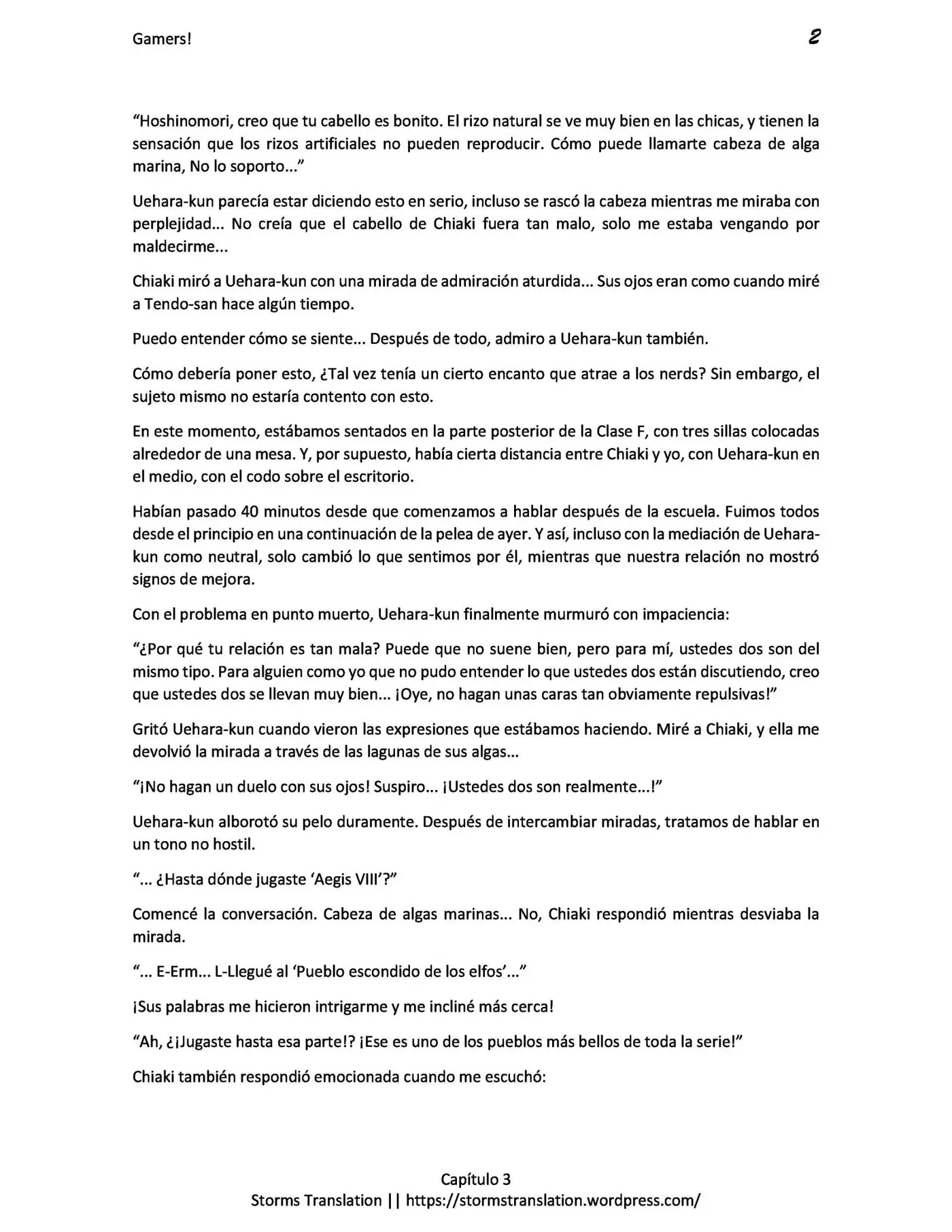 Gamers! (Novela) (2015) - Capítulo 3.2 - Página 2 - LectorTMOo